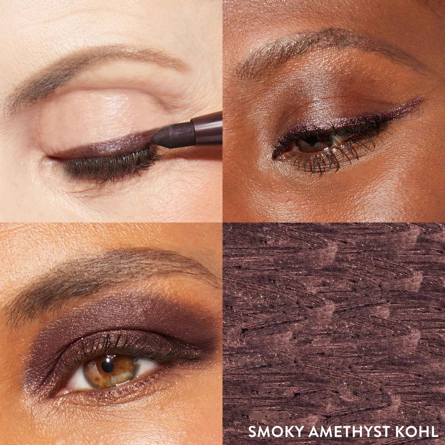 LAURA GELLER NEW YORK Marble Eyes Multidimensional Eyeliner Pencil, Mystery Mauve + Kajal Longwear Kohl Eyeliner, Smoky Amethyst