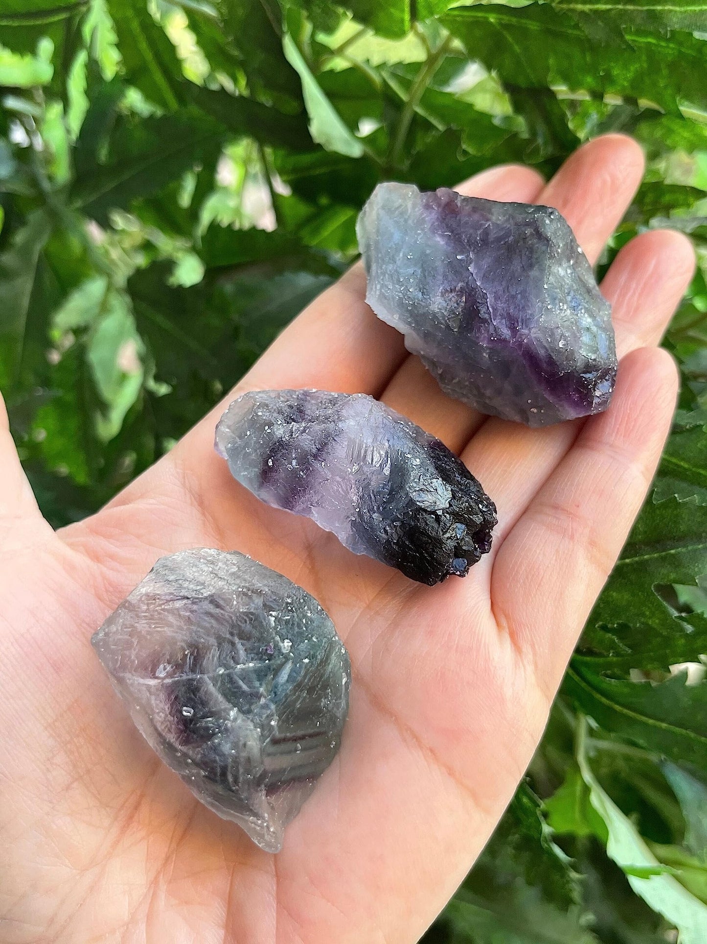 GAF TREASURES Wholesale Raw Rainbow Fluorite Crystals, Natural Rainbow Fluorite Stone, Natural Rough Rainbow Fluorite Crystals, Rainbow Fluorite Healing Crystals (Rainbow Fluorite, 0.25 Pound)