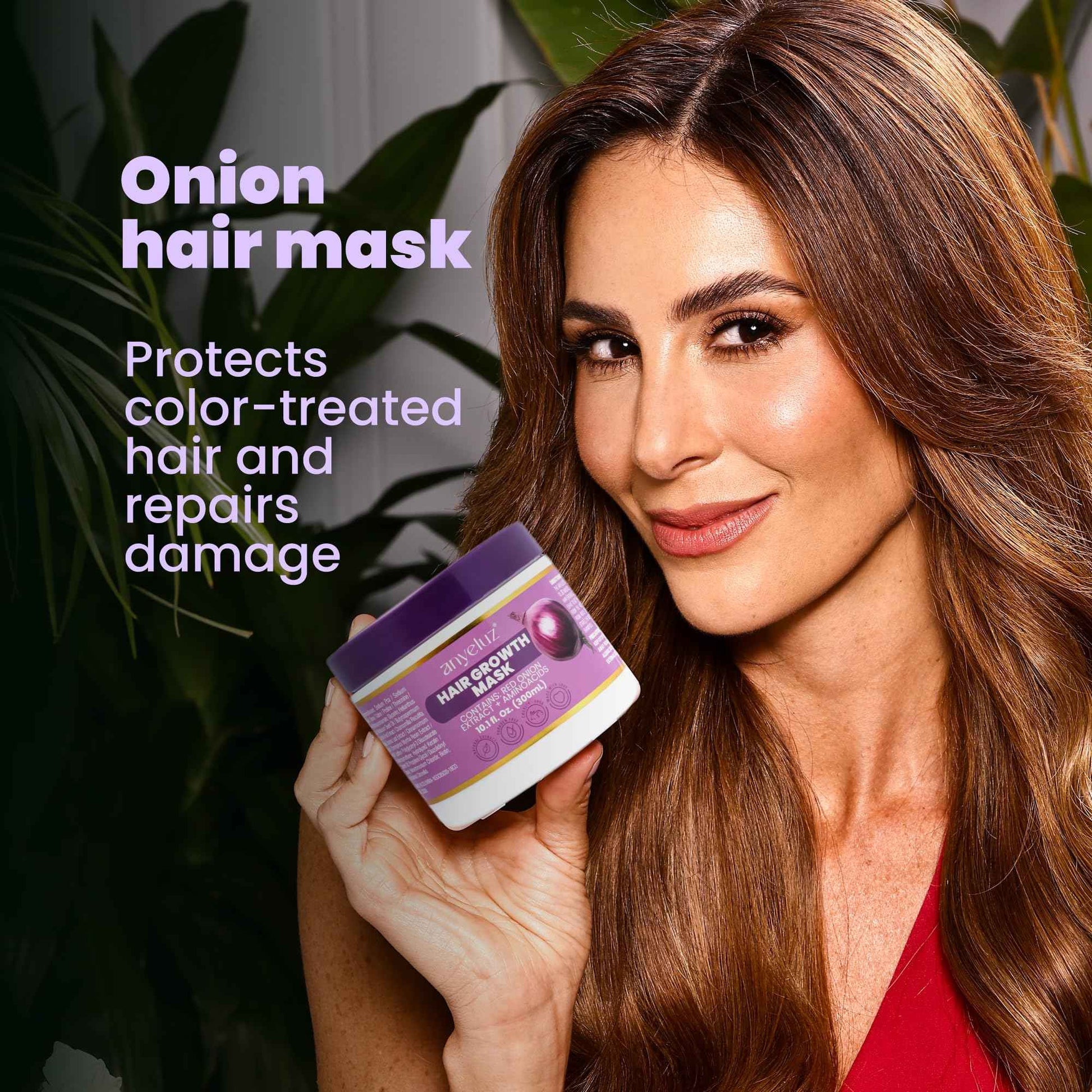 ANYELUZ Onion Hair Mask and Repair Therapy – Hydration, Strengthening, and Color Protection for Healthier Hair