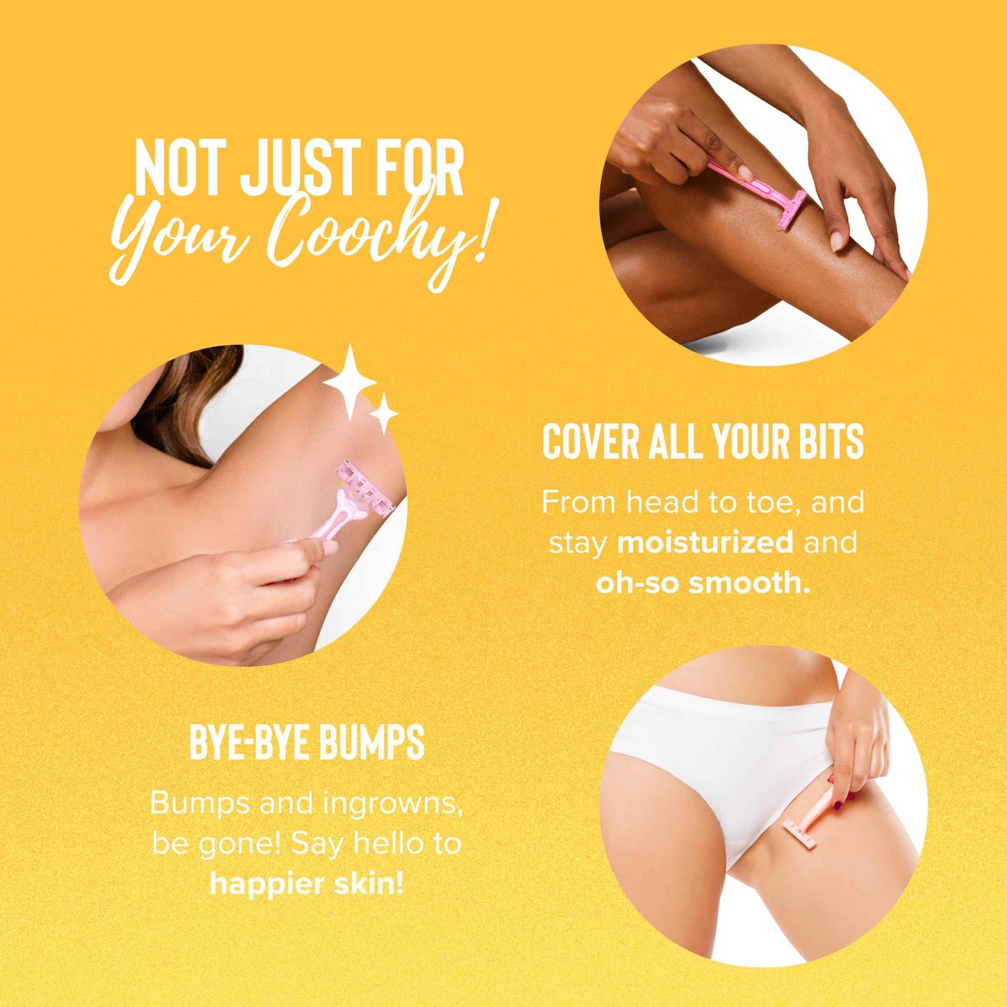 Coochy Shave Cream - Moisturizing Shave Lotion - Gentle Intimate Shaving Cream - For Bikini Area, Underarms, Legs & More - Rash-Free, Hydrating Formula - Peachy Keen, 32 oz