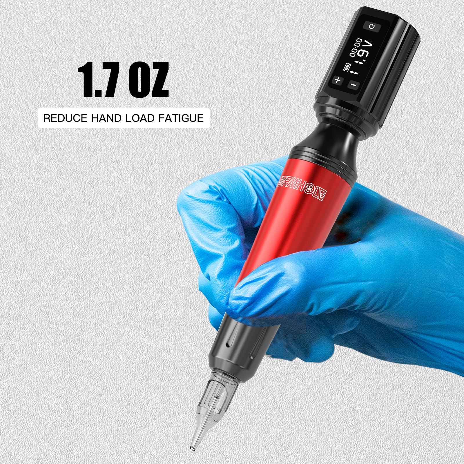 Wormhole Tattoo Power Supply for Tattoo Machine Wireless Tattoo Pen 1,200mAh Capacity Power Supply RCA Connector WB16