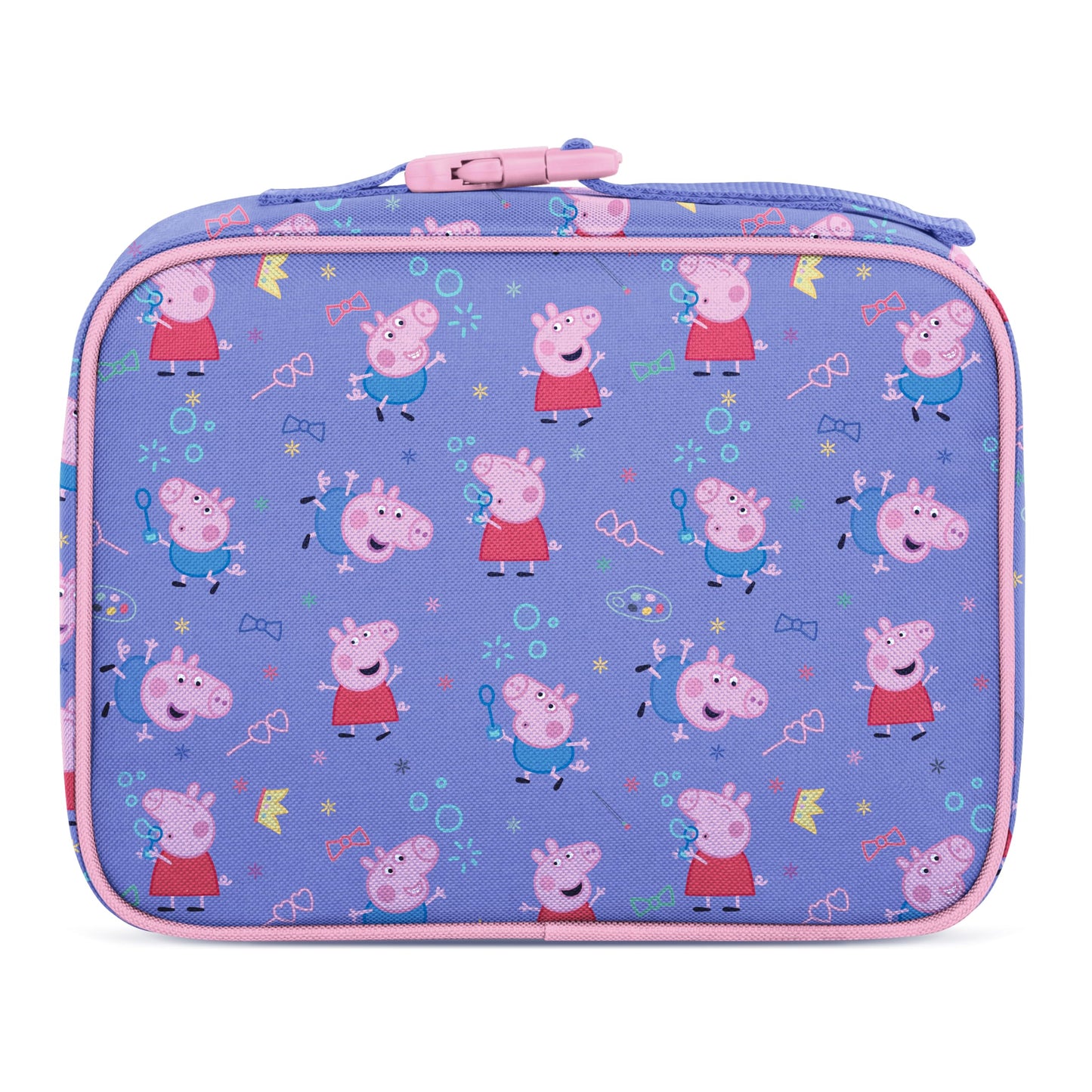 Simple Modern Peppa Pig Kids Lunch Box for School | Reusable Insulated Lunch Bag for Toddler, Girl, and Boy | Meal Containers with Exterior & Interior Pockets | Hadley Collection | Peppa Pig Bubbles