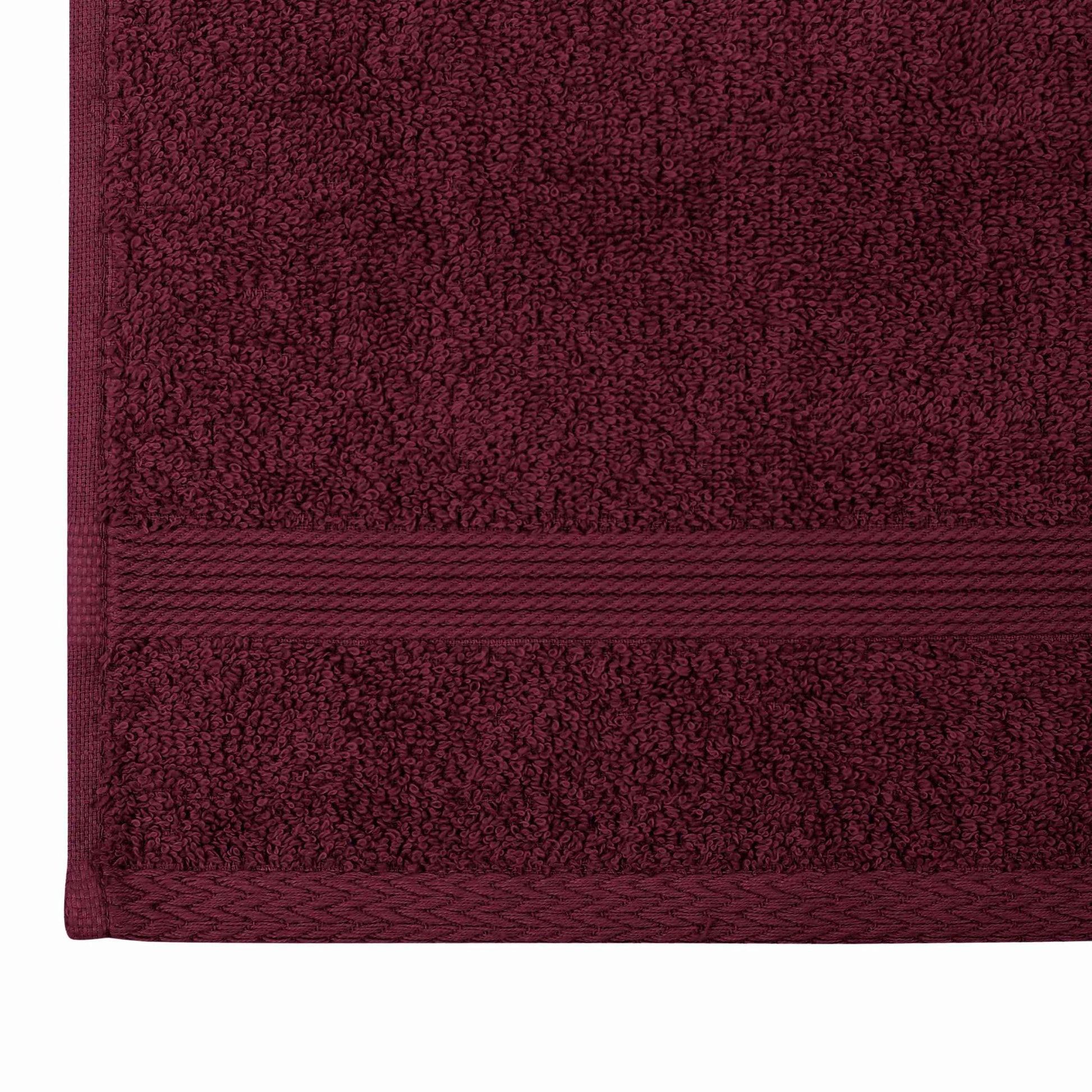 Organix Luxury Washcloth Set for Bathroon, Premium Cotton 12 Pack Face Cloth Set 13x13 Inch, Lightweight Highly Absorbent and Soft Feel Touch, Ideal for a Hotel & Spa Quality Experience (Maroon)