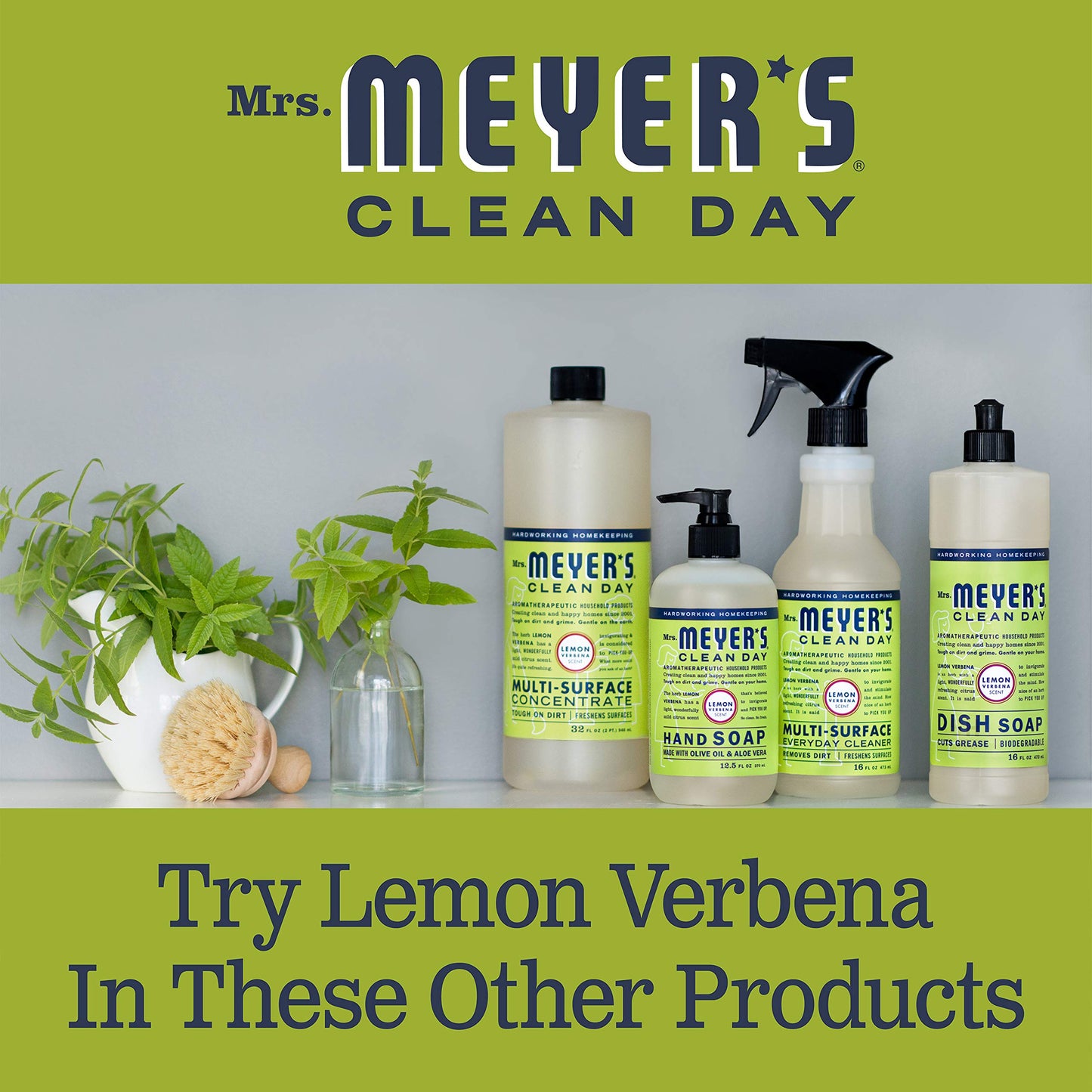 Mrs. Meyer's Liquid Hand Soap Lemon Verbena, 12.5 Fl Oz (Pack of 6)