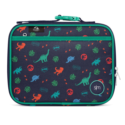 Simple Modern Jurassic Park Kids Lunch Box for Toddler | Reusable Insulated Bag for Girls | Meal Containers for School with Exterior and Interior Pockets | Hadley Collection | Jurassic Dinosaur Roar