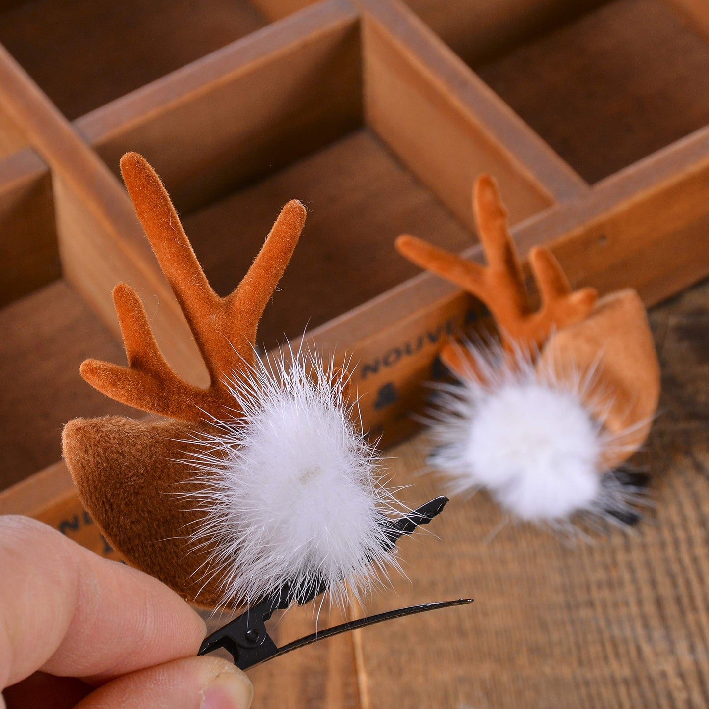 ywduoying Christmas Reindeer Antlers Headband Hair Clips Hair Hoop Girl Beauty Headdress Reindeer Antler Headband Cute Deer Headband Hair Accessory Hair 10