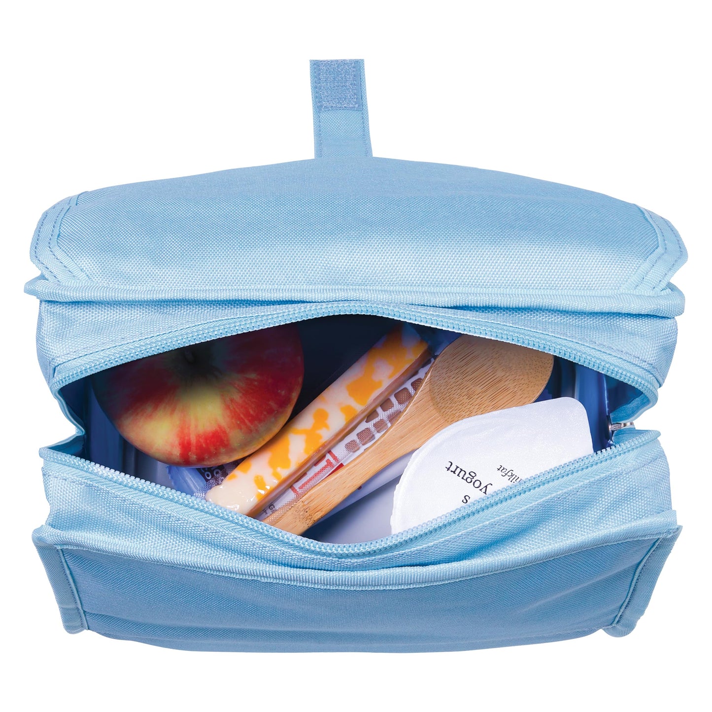 PackIt® Freezable Lunch Bag, Sky Blue, Built with EcoFreeze® Technology, Foldable, Reusable, Zip and Velcro Closure with Buckle Handle, Designed for Work Lunches and Fresh Lunch On the Go