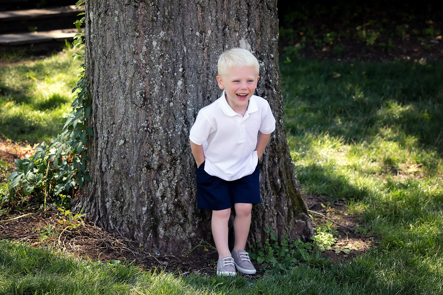 French Toast Little Boys' Toddler Pull-On Short, Navy, 2T