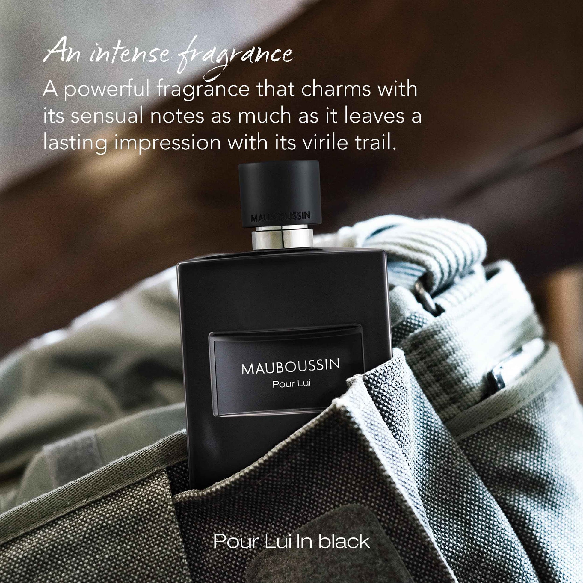 Mauboussin - Pour Lui In Black 100ml (3.3 Fl Oz) - Eau de Parfum for Men - Woody & Oriental Scents