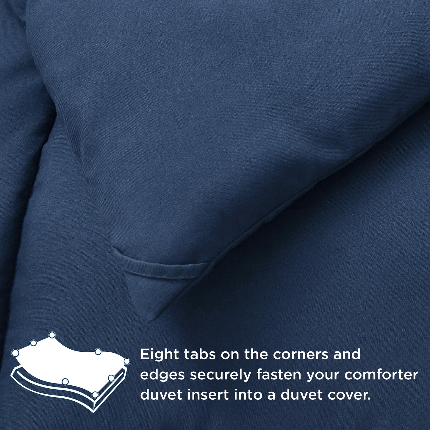 Bedsure Comforter Duvet Insert - Quilted Comforters Twin XL Size, All Season Duvet, Down Alternative Bedding Comforter with Tabs(Royal Blue,Twin XL 92"x68")