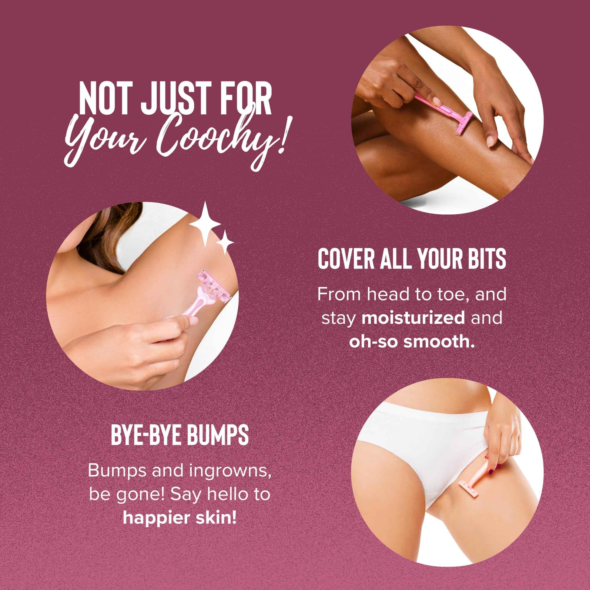 Coochy Intimate Shaving Cream | Shave Conditioner & Moisturizer for Face & Body | Ideal for Sensitive Skin Care, Anti-Bump | Island Paradise, 32 oz