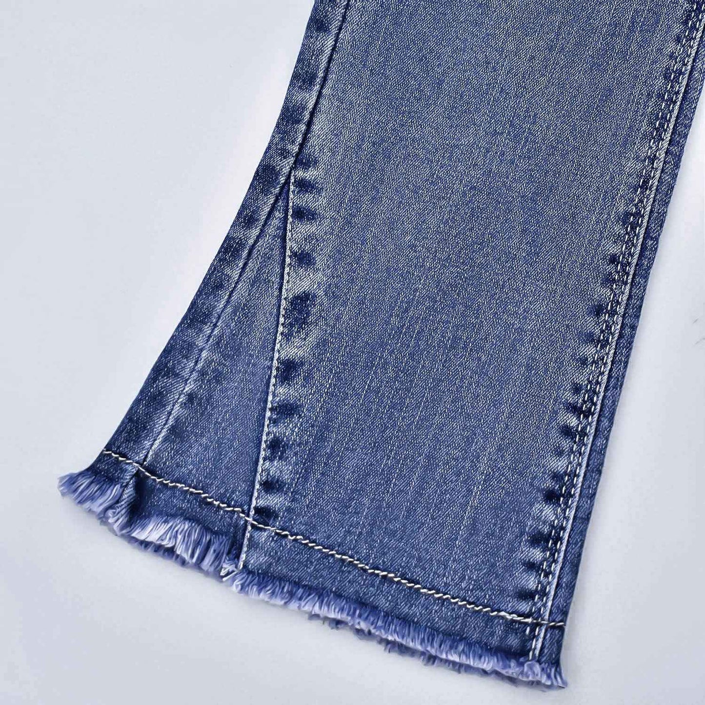 Peacolate 5-10 Years Little Big Girl Embroidered Floral Buttefly Bootcut Jeans(Butterfly,6-7Years)