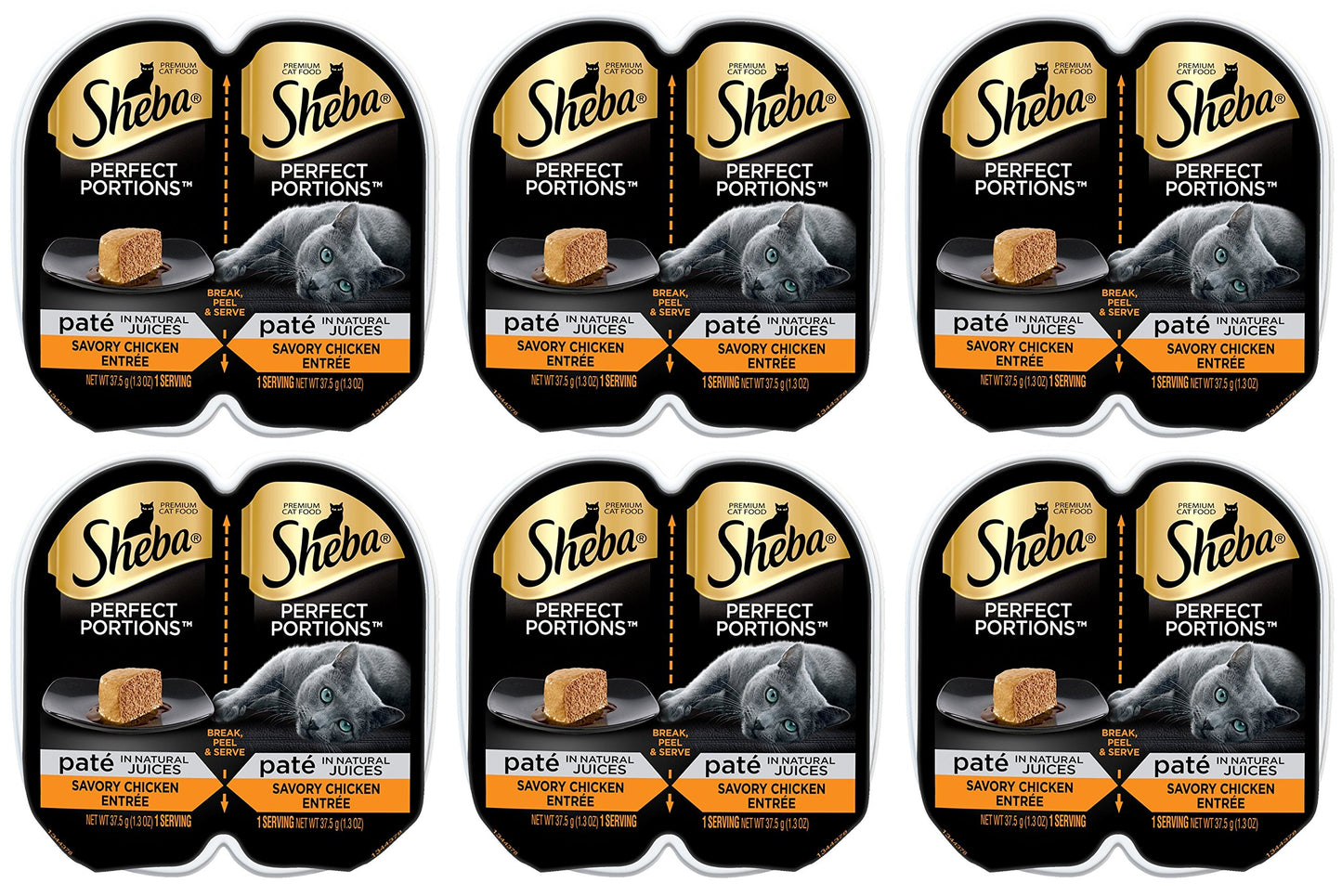 Sheba Perfect Portions Pate Savory Chicken Entree 2.6 Ounce Pack of 6