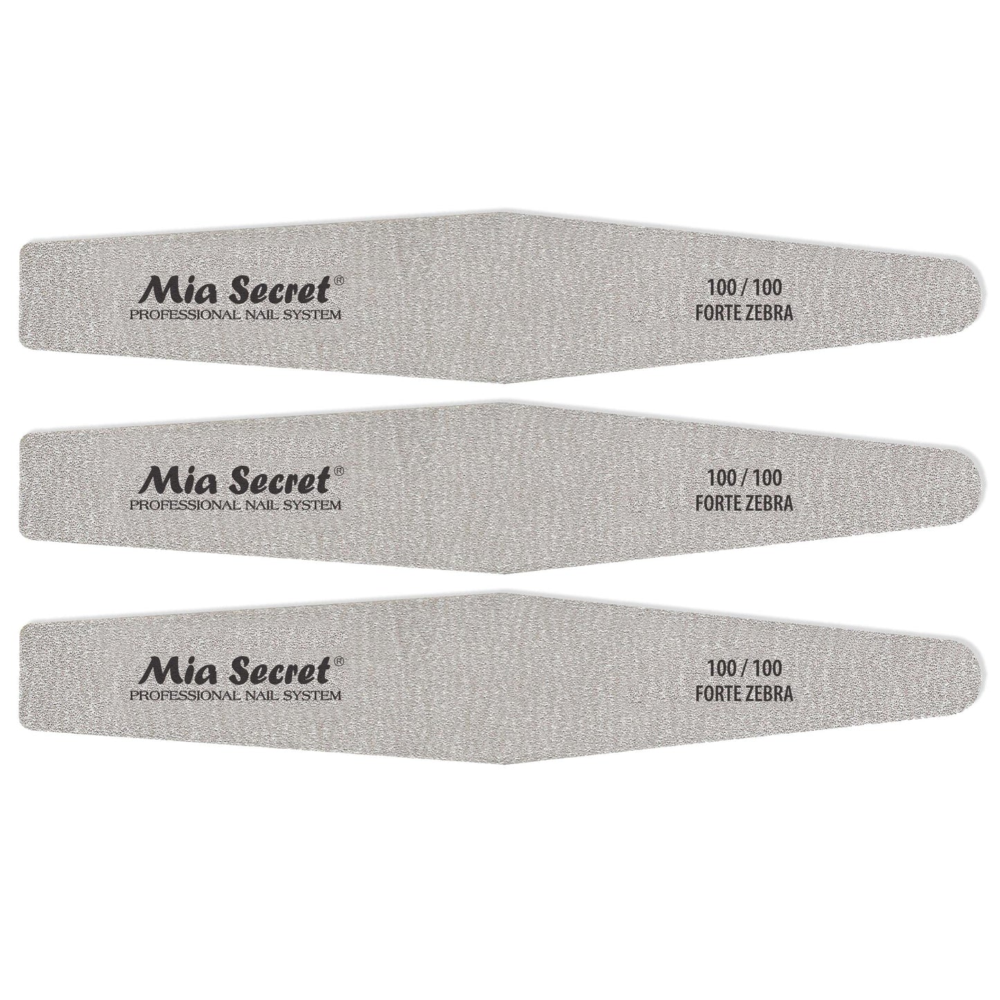 Mia Secret Forte Zebra Diamond Nail File (Pink Center, 3)