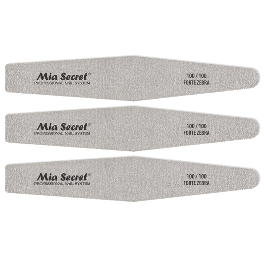 Mia Secret Forte Zebra Diamond Nail File (Pink Center, 3)