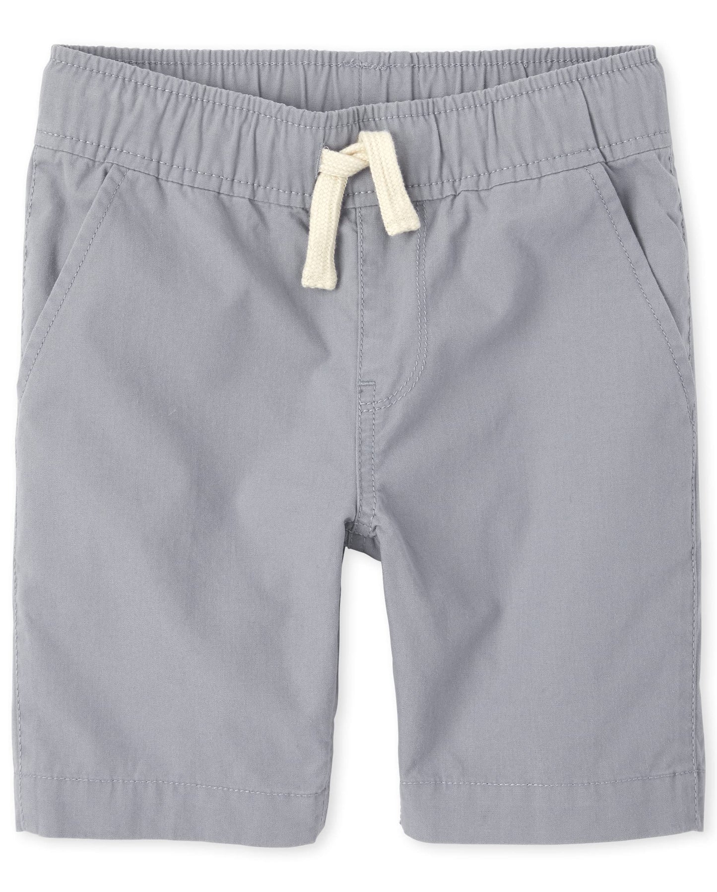 The Children's Place boys Pull On Jogger Shorts, Fin Gray, 4