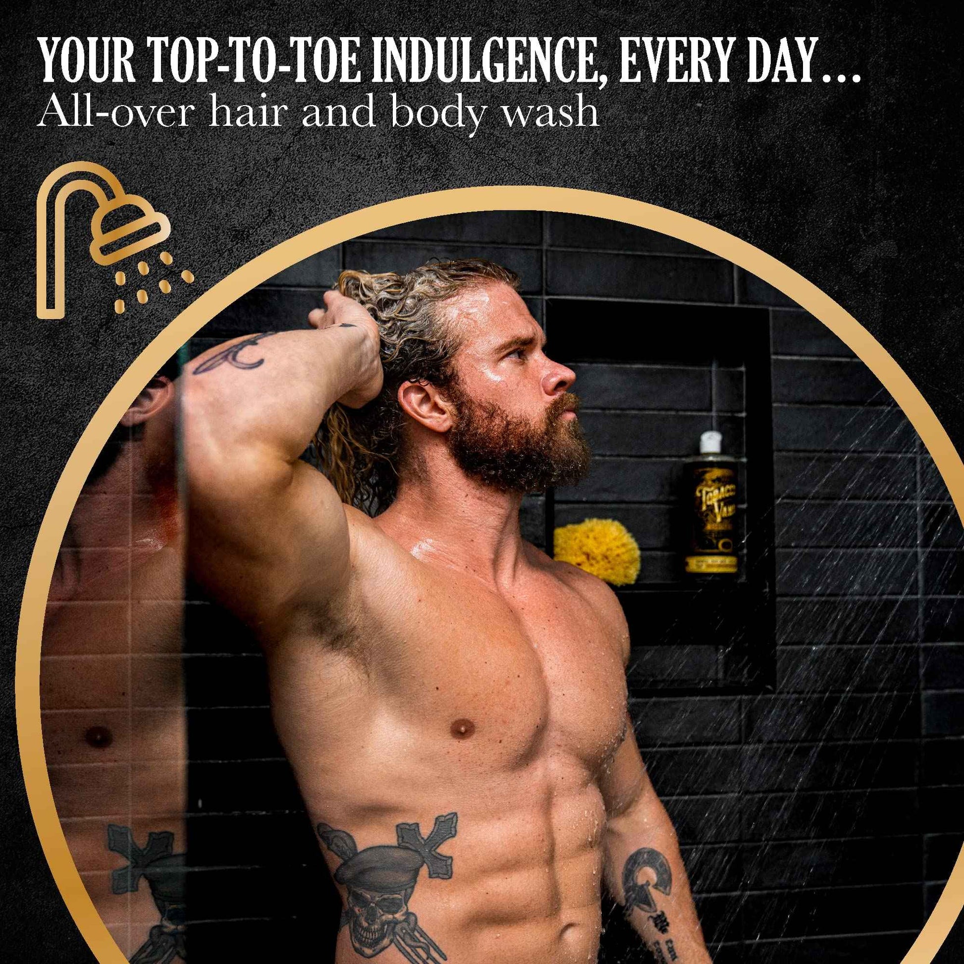 Castile Liquid Body Wash for Sensitive Skin – Natural Shampoo for Men with Olive Oil, Cocoa Butter & Coconut Oil – Tobacco Vanilla by Carolina Castile (Tobacco Vanilla, 32 Fl Oz)