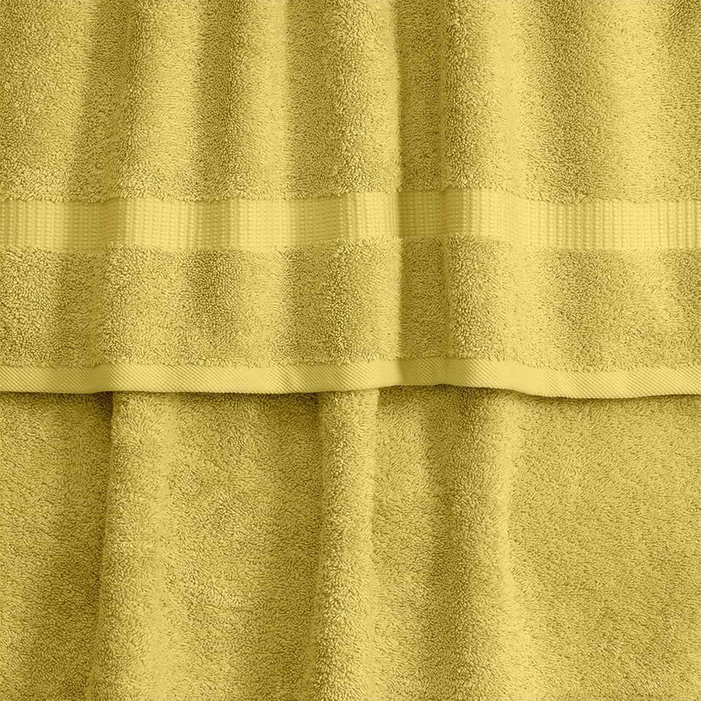 SALBAKOS 100% Turkish Cotton Washcloth Set of 12 13x13 inch | Heirloom Quality | Hotel & Spa Collection | Ultra Soft, Super Absorbent, Washcloth Towels | Made in Turkey (Yellow, 12 Washcloths)