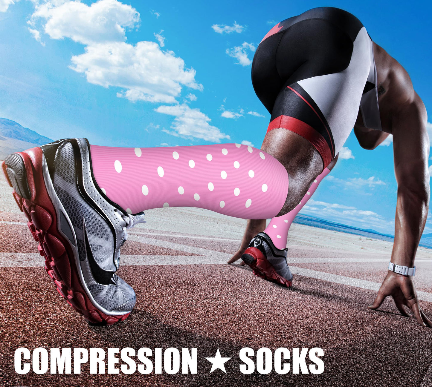 CHARMKING Compression Socks for Women & Men Circulation (3 Pairs) 15-20 mmHg is Best Athletic for Running, Flight Travel, Support, Cycling, Pregnant - Boost Performance, Durability (S/M, Multi 61)