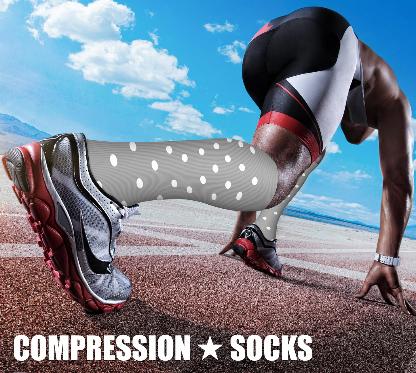 CHARMKING Compression Socks for Women & Men Circulation (3 Pairs) 15-20 mmHg is Best Athletic for Running, Flight Travel, Support, Cycling, Pregnant - Boost Performance, Durability (S/M, Multi 62)