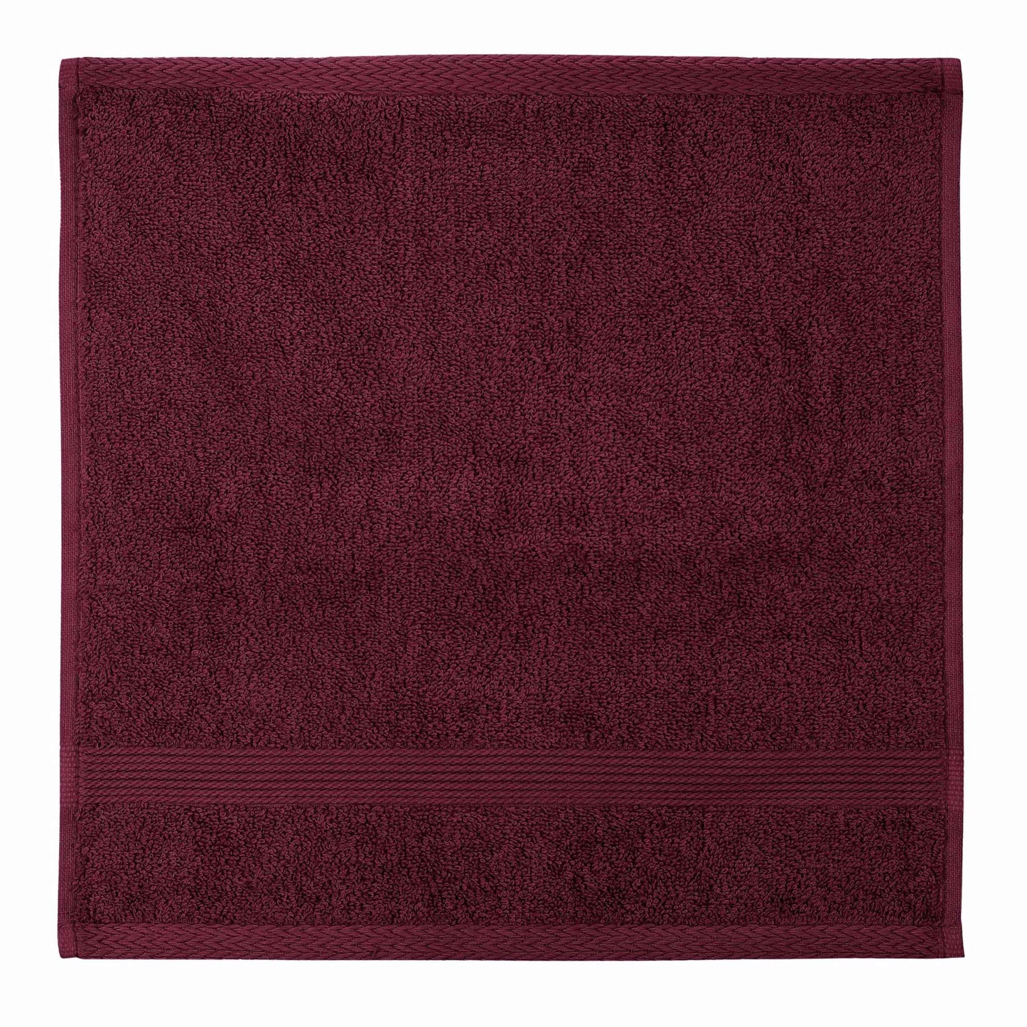 Organix Luxury Washcloth Set for Bathroon, Premium Cotton 12 Pack Face Cloth Set 13x13 Inch, Lightweight Highly Absorbent and Soft Feel Touch, Ideal for a Hotel & Spa Quality Experience (Maroon)