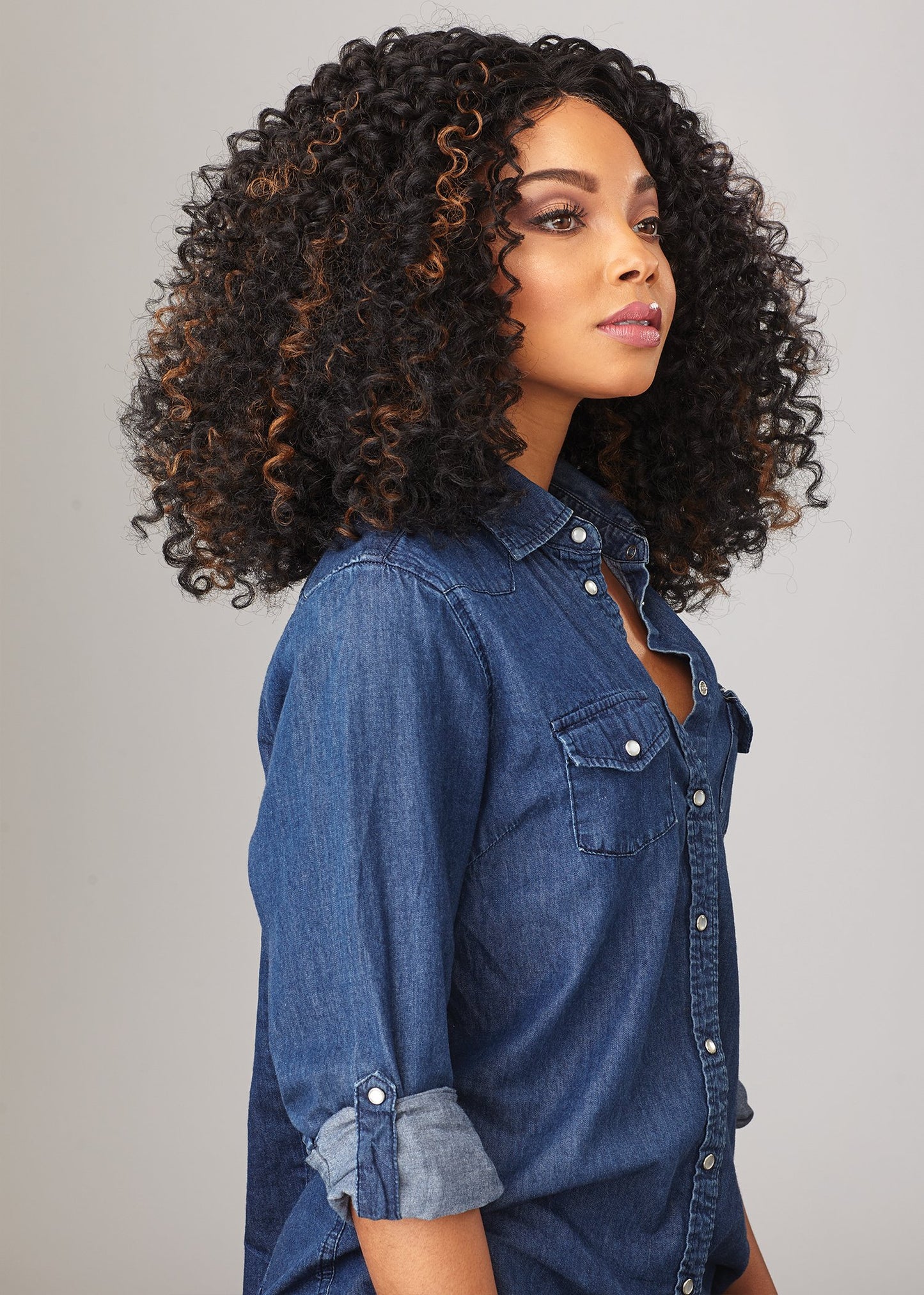 Sensationnel Synthetic Lace Front Wig Empress Edge Curls Kinks & Co The Show Stopper (F4/30)