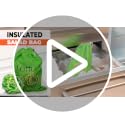 VIKROM Green Reusable Lettuce Keeper with Foil Lining, 13.8x10.6in - Refrigerator Produce Bag