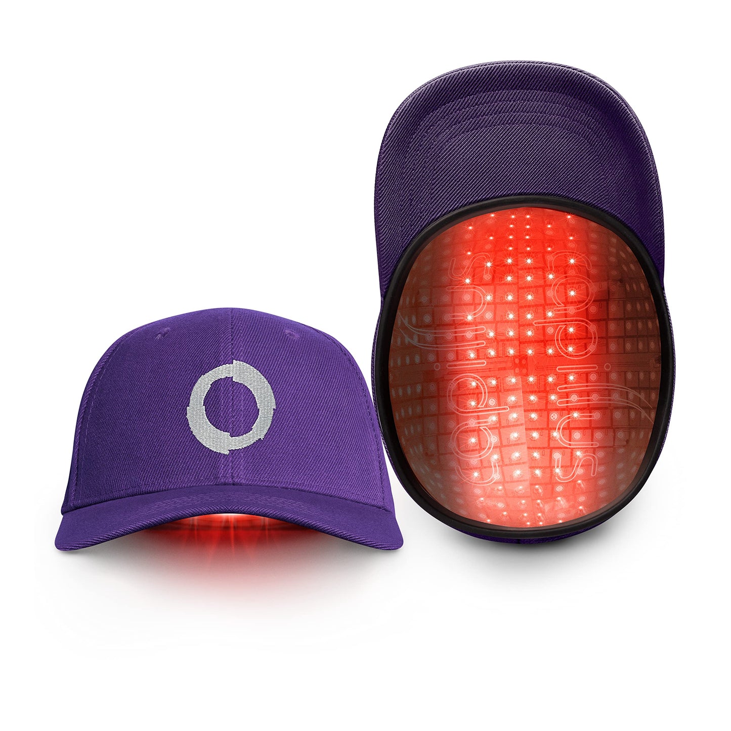 Capillus FOCAL MEDIAL Hair Laser Growth Cap, Designed for Women (purple hat), FDA Cleared Laser Hair Growth Hat for localized treatment of hair loss in the center of your head.