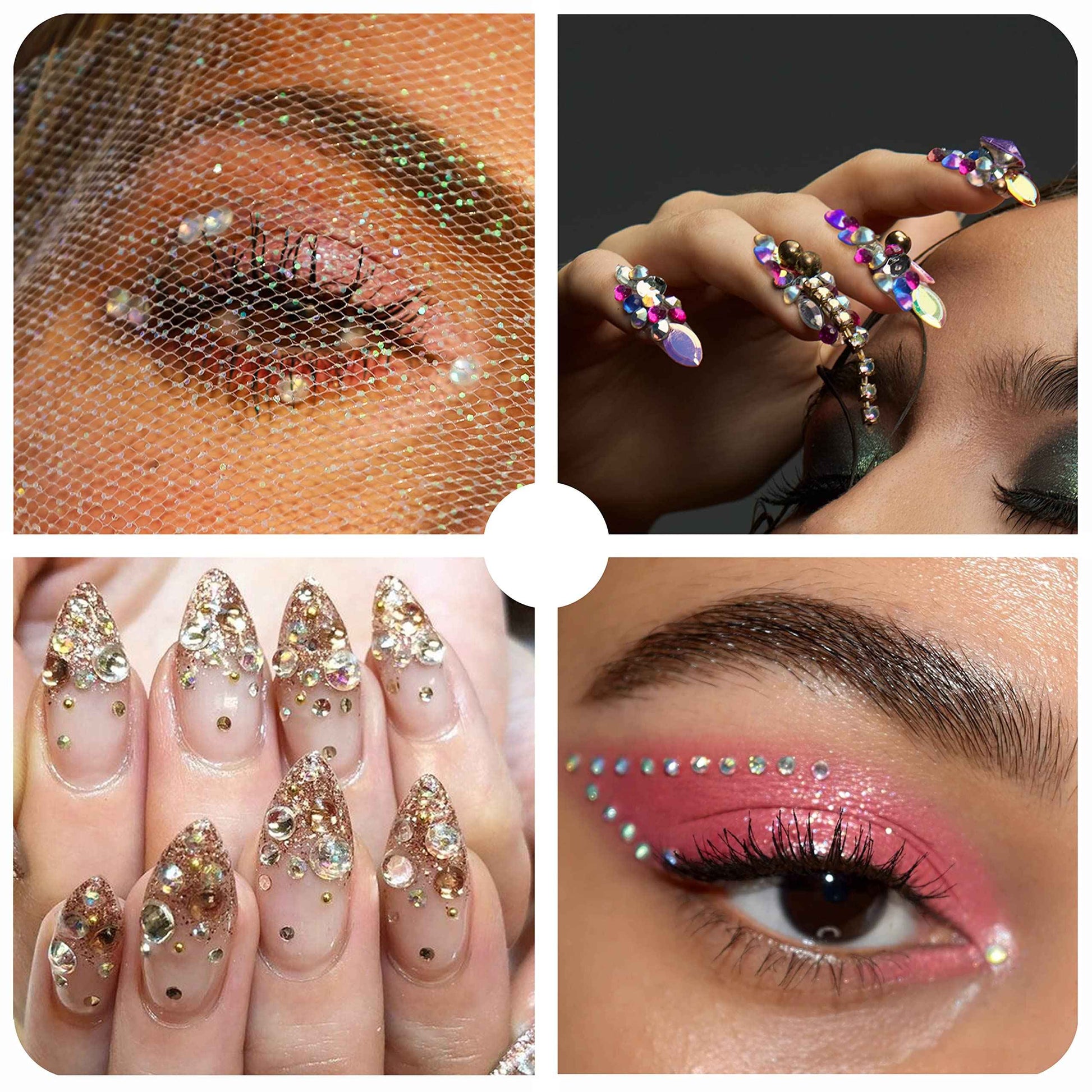 Taipoilbow 5000pcs Jelly AB Rhinestones,Resin Non Hotfix Rhinestones Flatback Rhinestones Nail Gems Rhinestones for Crafts DIY Creative Design,Clothes,Makeup,Nail Art (Clear Citrine AB)