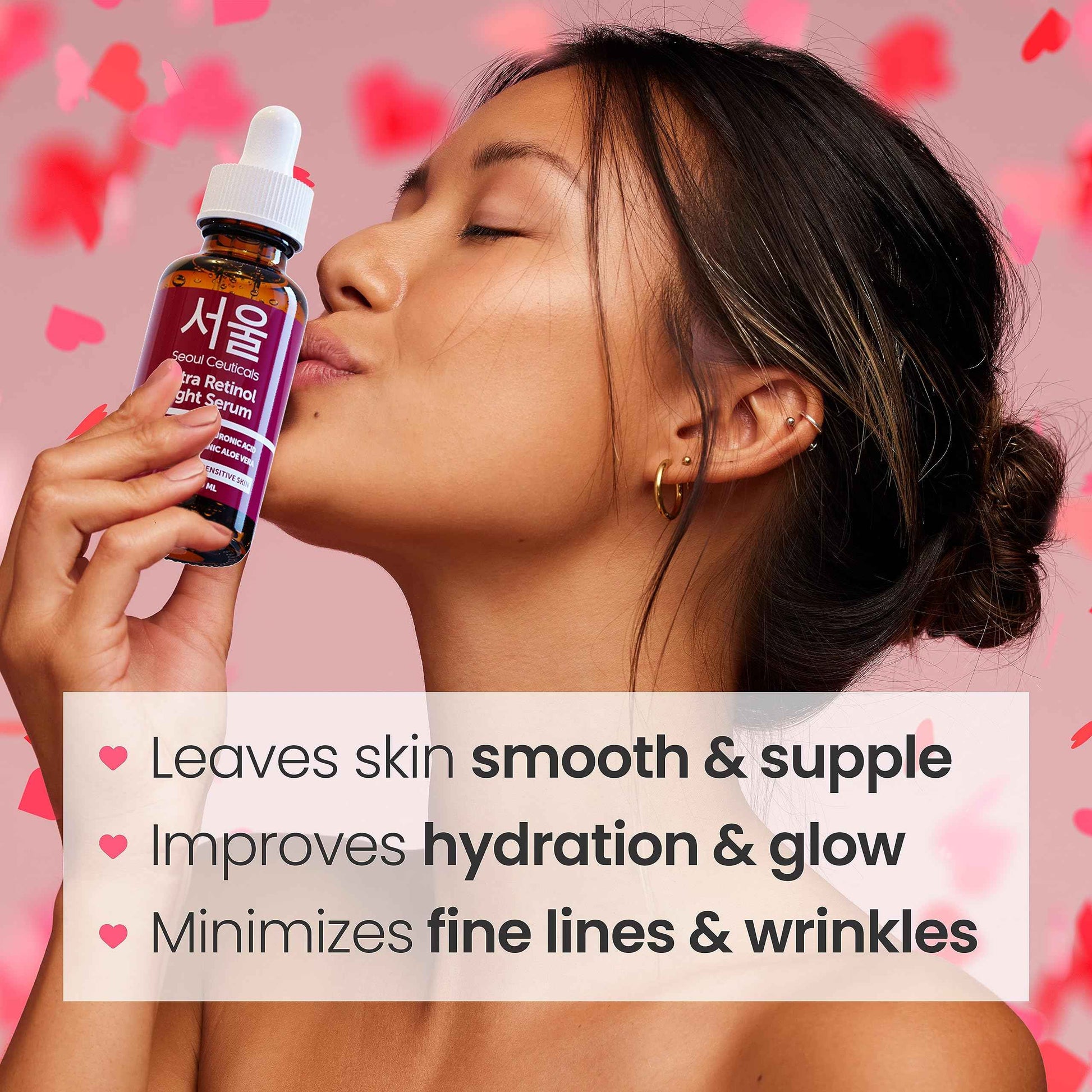 SeoulCeuticals Retinol + Vitamin C Serum - Korean Skincare Bundle for Anti Aging