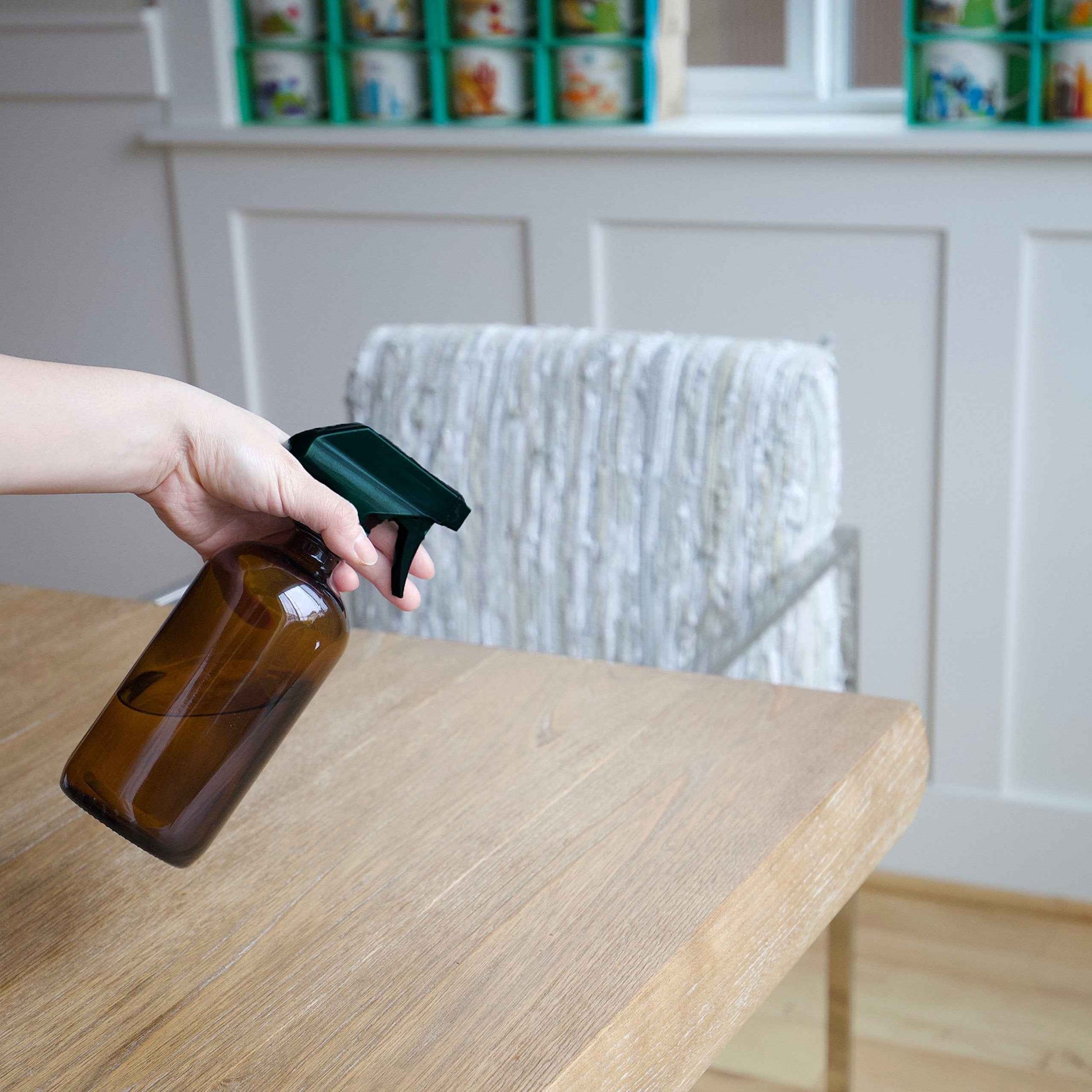 Youngever 7 Amber Glass Spray Bottles, 2 Pack 16 Ounce Empty Amber Spray Bottles, 1 Pack 8 Ounce Amber Spray Glass Bottle and 4 Pack 2 Ounce Glass Amber Spray Bottles for Essential Oils