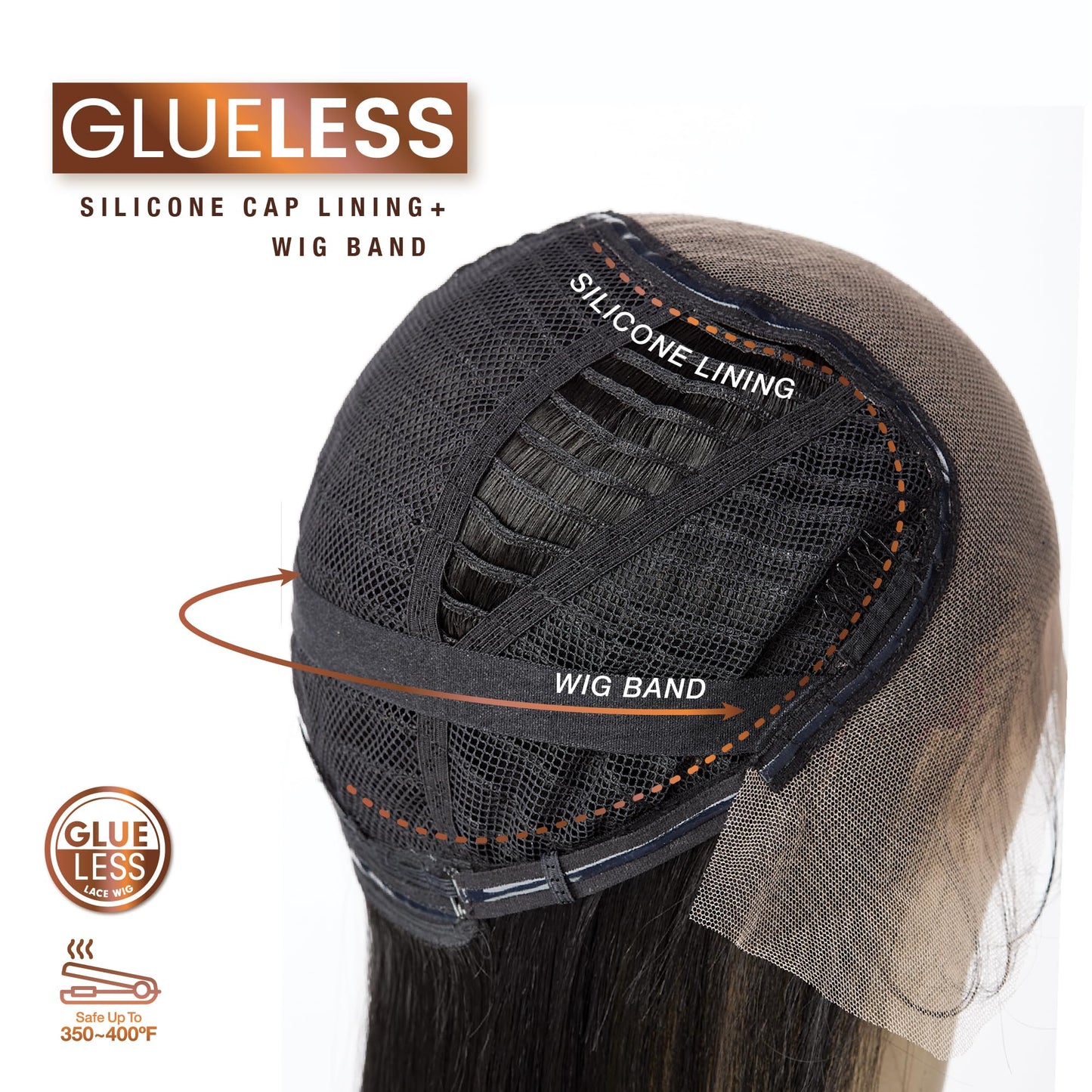 Sensationnel Bare Lace 13x6 wigs - unit 11 glueless synthetic with 180 degree preplucked hairline non lifting 2040 larger grid thinner lace - BareLace unit 11 (BEIGEBLONDE)