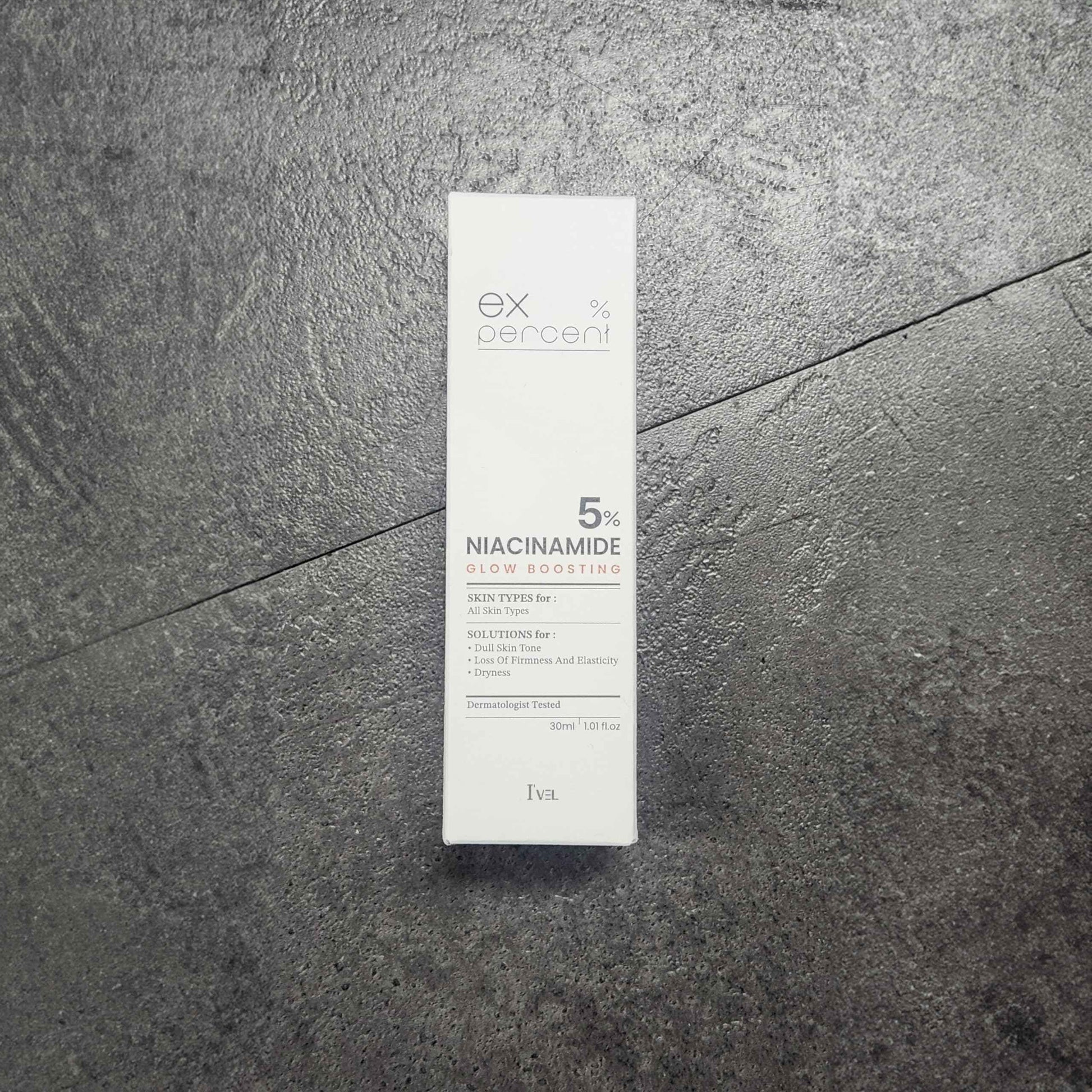 I'VEL EX.PERCENT Ampoule (NIACINAMIDE 5% Wrinkle improvement, Moisturizing, Skin tone improvement)