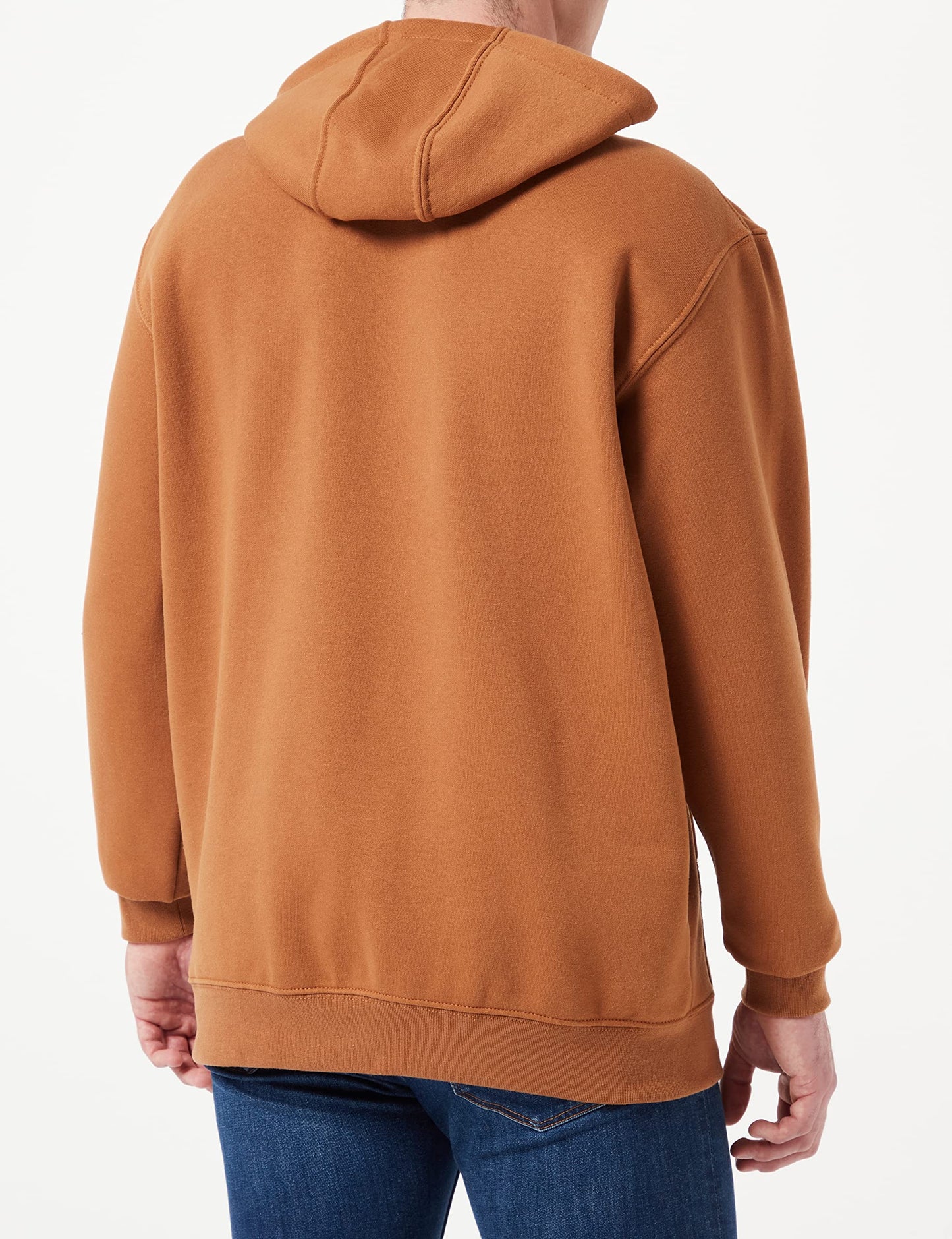 CarharttmensLoose Fit Midweight Logo Sleeve Graphic SweatshirtCarhartt BrownX-Small