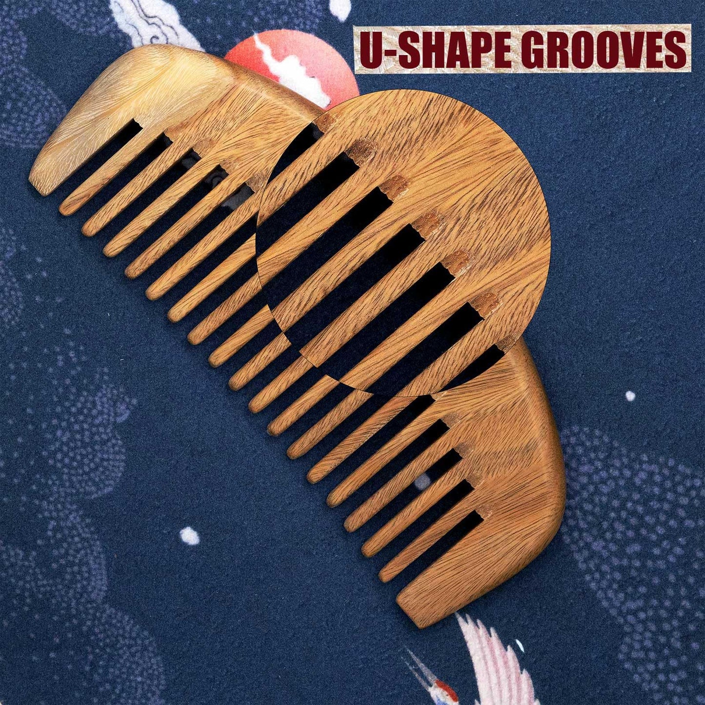 The Moreinday Wooden Comb with Wide Tooth for Women Wood Comb Sandalwood Comb Hair Comb for Men