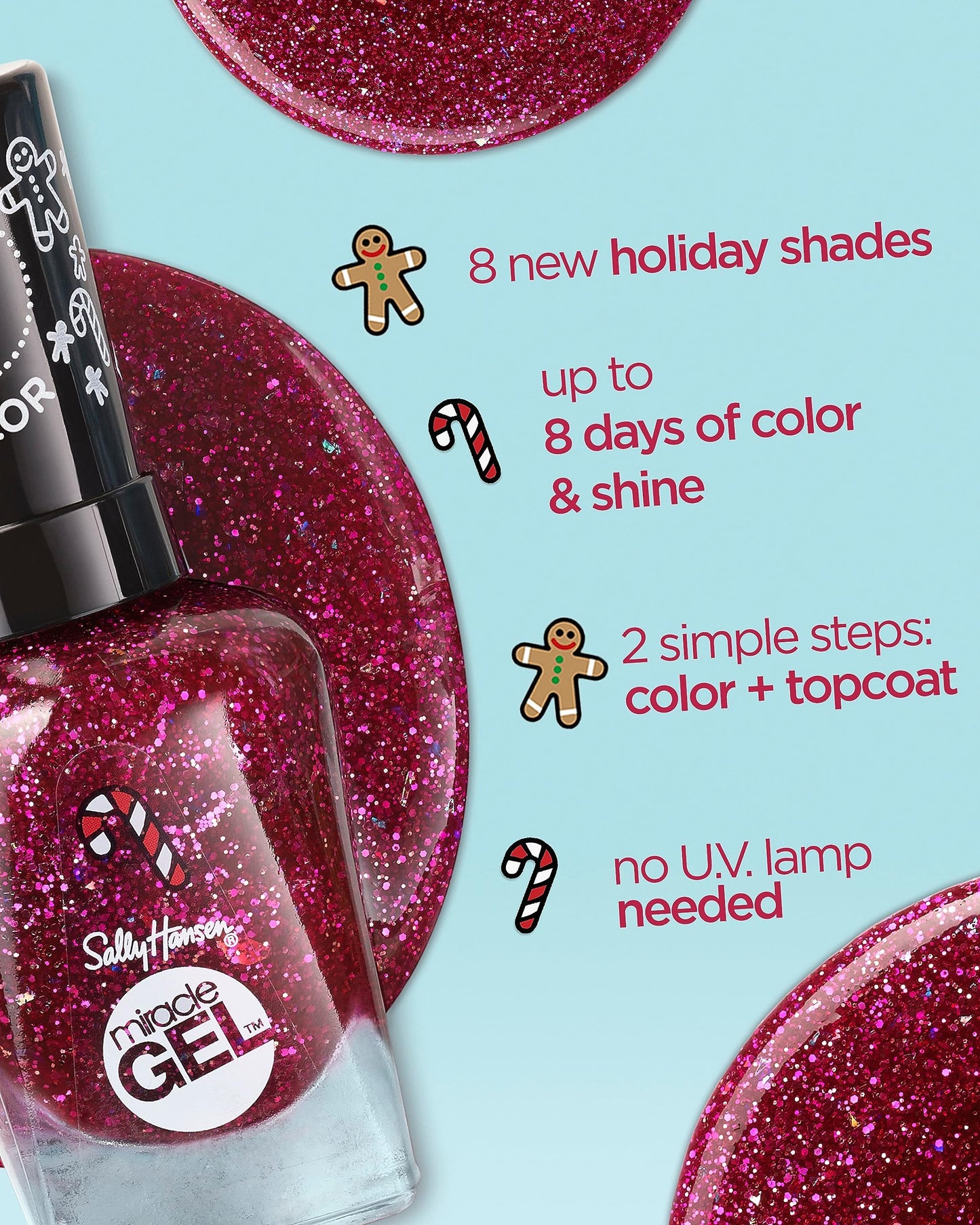 Sally Hansen Miracle Gel Holiday Collection - Nail Polish - Jack Frosted