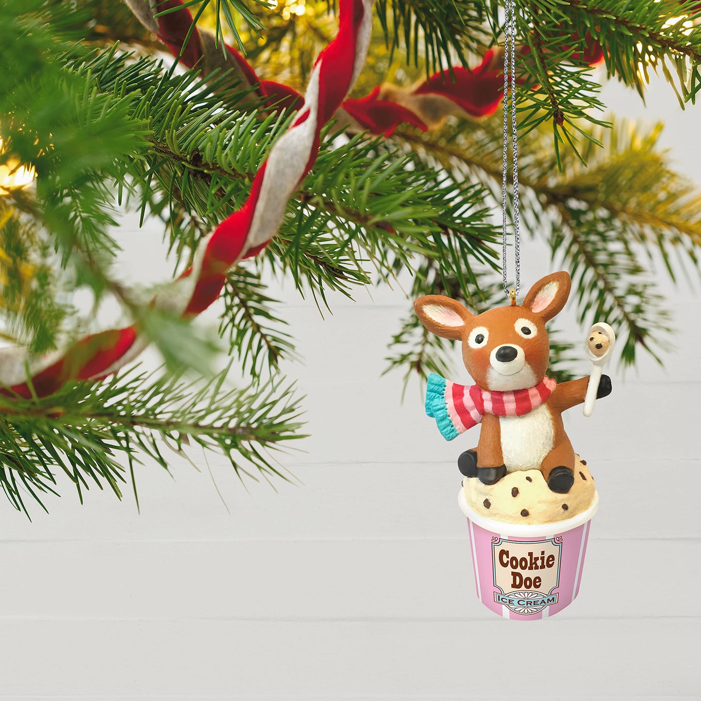 Hallmark Keepsake Christmas Ornament 2021, Cookie Doe Deer Ice Cream