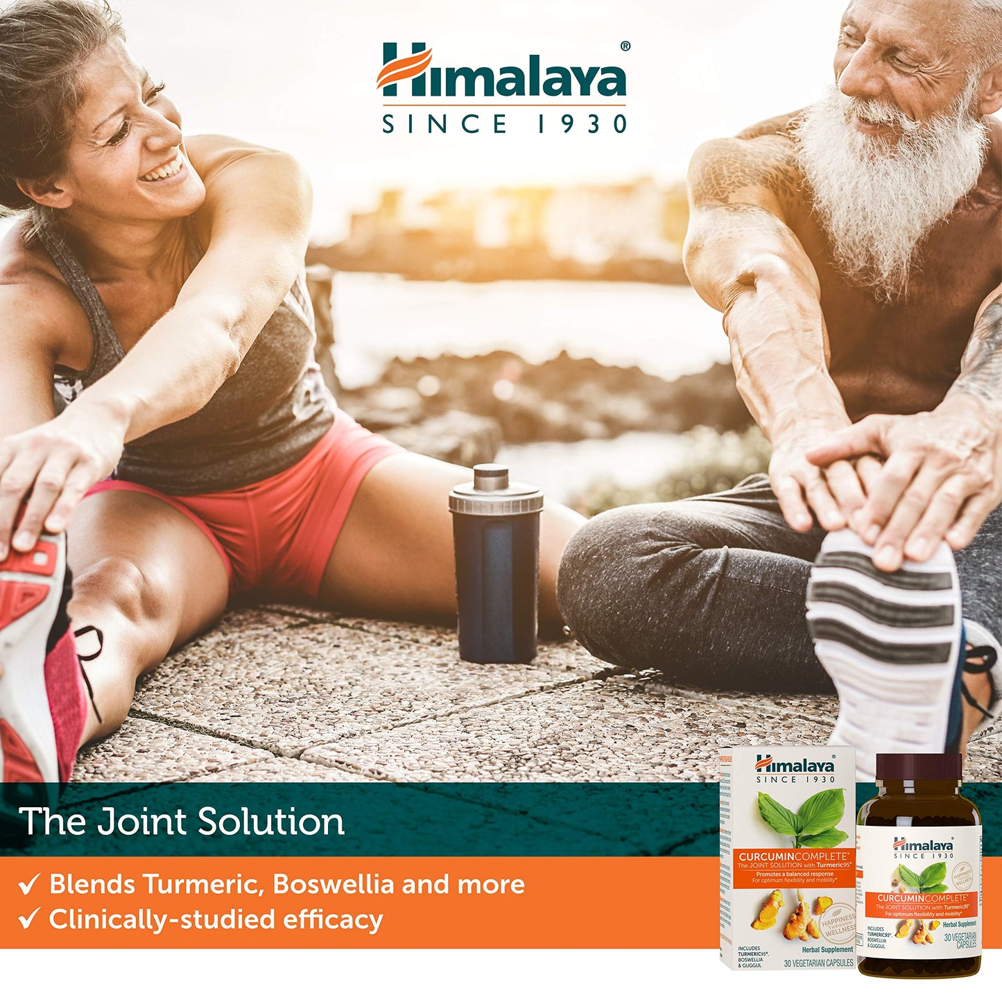 Himalaya Curcumin Complete for Joint Support and Optimum Flexibility & Mobility, 372 mg, 60 Capsules, 1 Month Supply