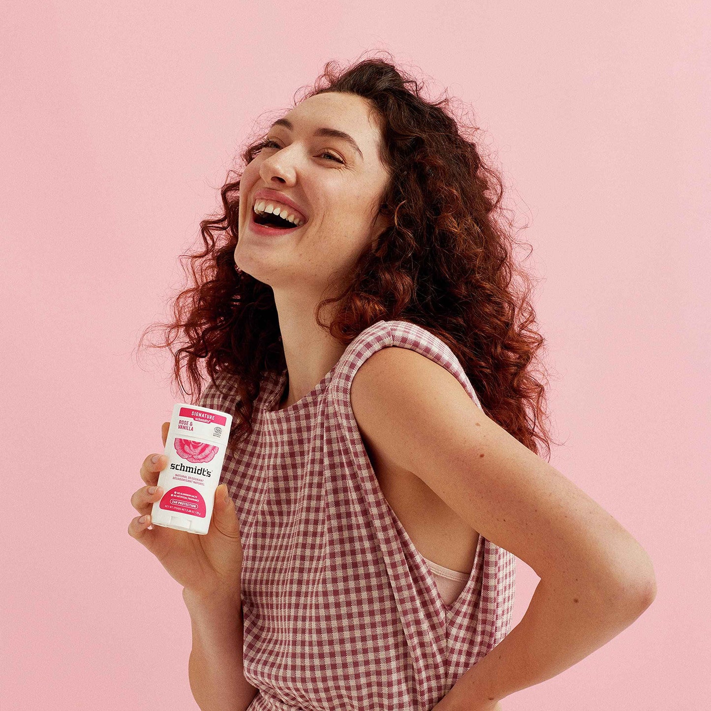 Schmidt's Aluminum Free Natural Deodorant for Women and Men, Rose + Vanilla with 24 Hour Odor Protection, Certified Cruelty Free, Vegan Deodorant, 3.25 Ounce (Pack of 3)