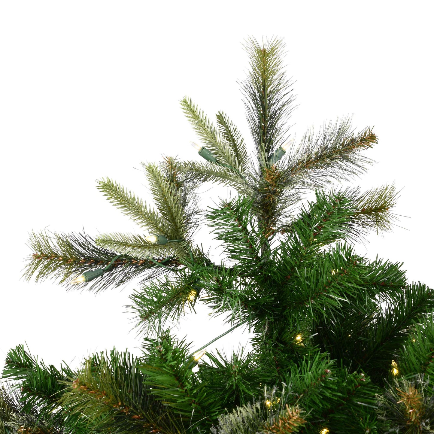 Vickerman 3' Tall Cashmere Pine Artificial Christmas Tree, 100 Warm White Dura-Lit® LED Lights - 223 PVC Tips - Faux Christmas Tree - Seasonal Indoor Home Decor