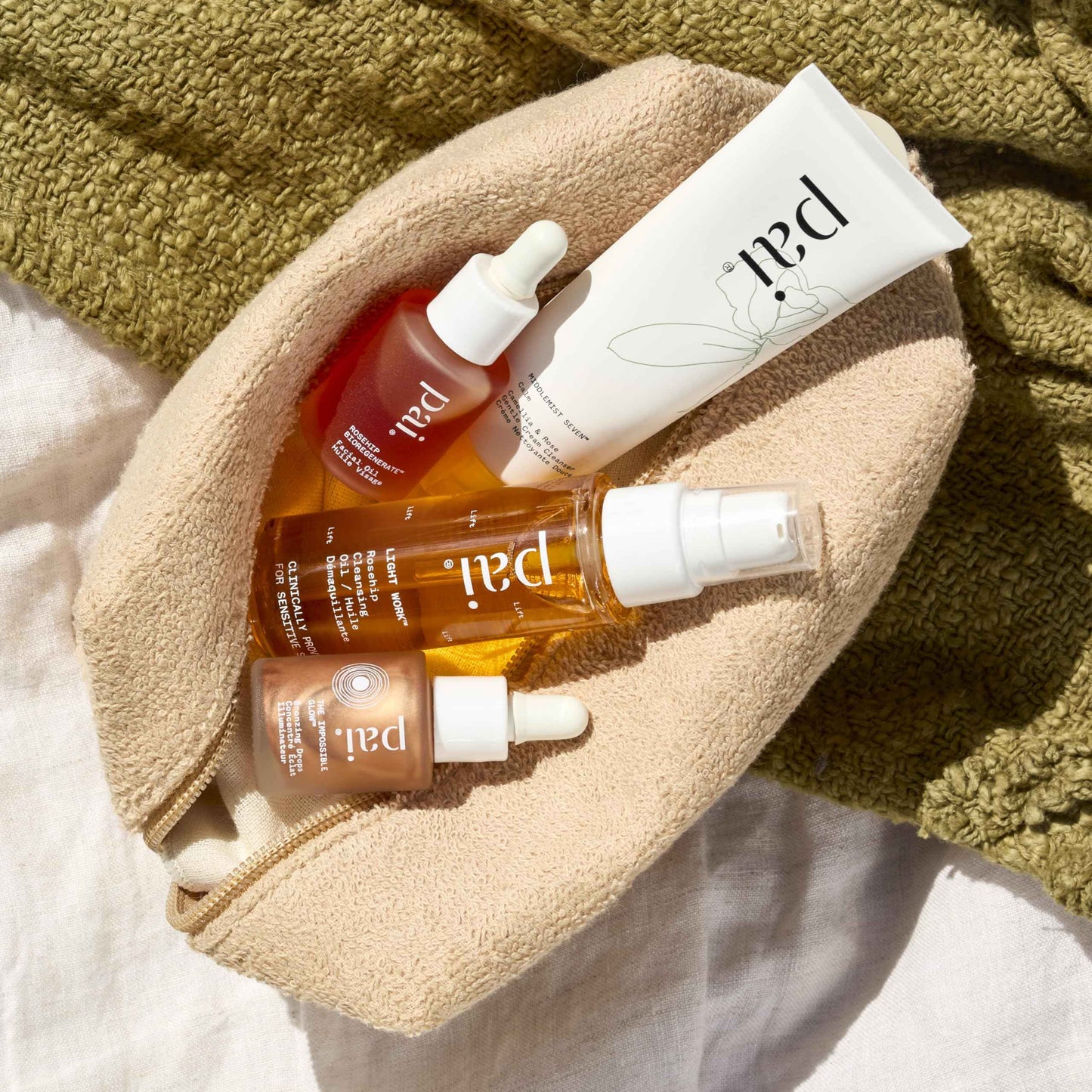 PAI SKINCARE - Light Work Organic Rosehip Fruit Extract Cleansing Oil | Natural, Vegan, Sensitive Skincare (0.9 fl oz | 28 mL)