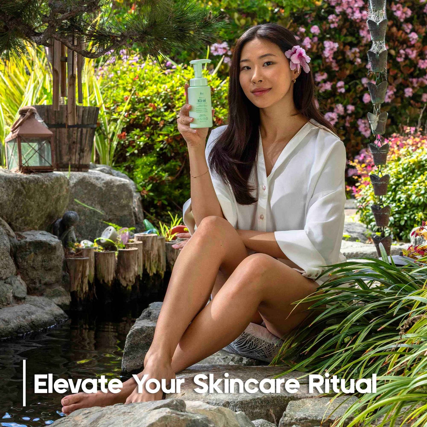 IKI Skincare - KIREI Foam Cleanser - Gentle Face Wash for Women with Aloe Vera & Cucumber Extract, Hydrating & Soothing, Dermatologically Tested, Suitable for Sensitive Skin, Paraben-Free