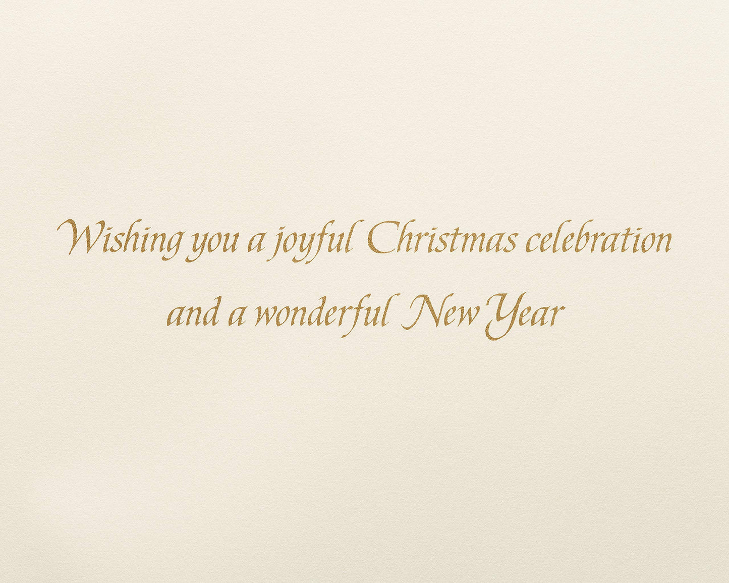 Papyrus Boxed Christmas Cards with Envelopes, Joyful Christmas and Wonderful New Year, Gold Christmas Tree (8-Count)