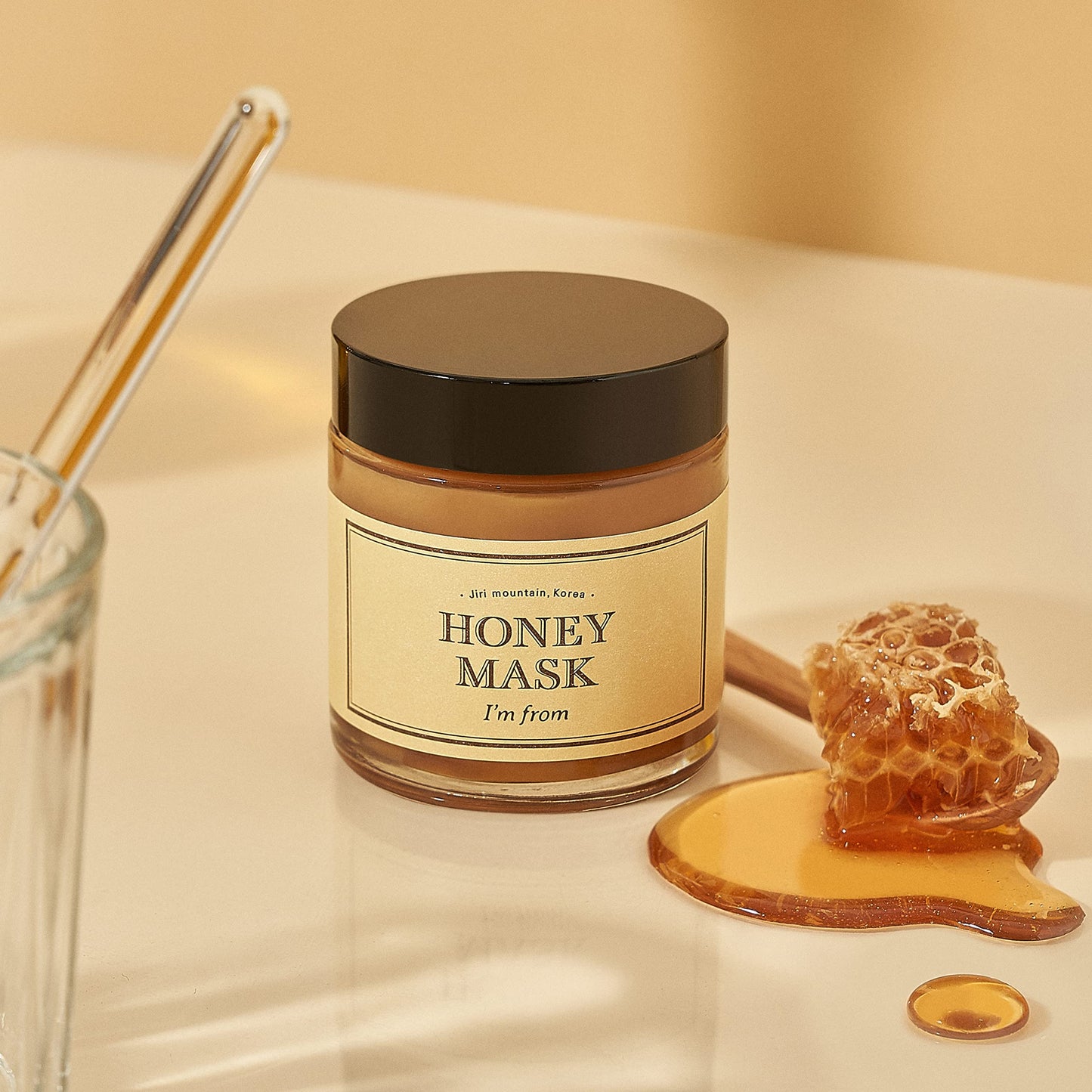 I'm from] Honey Mask 4.23oz | wash off type, real honey 38.7%, Mature skin, Deep moisturization, Nourishment,and Clear Complexion.