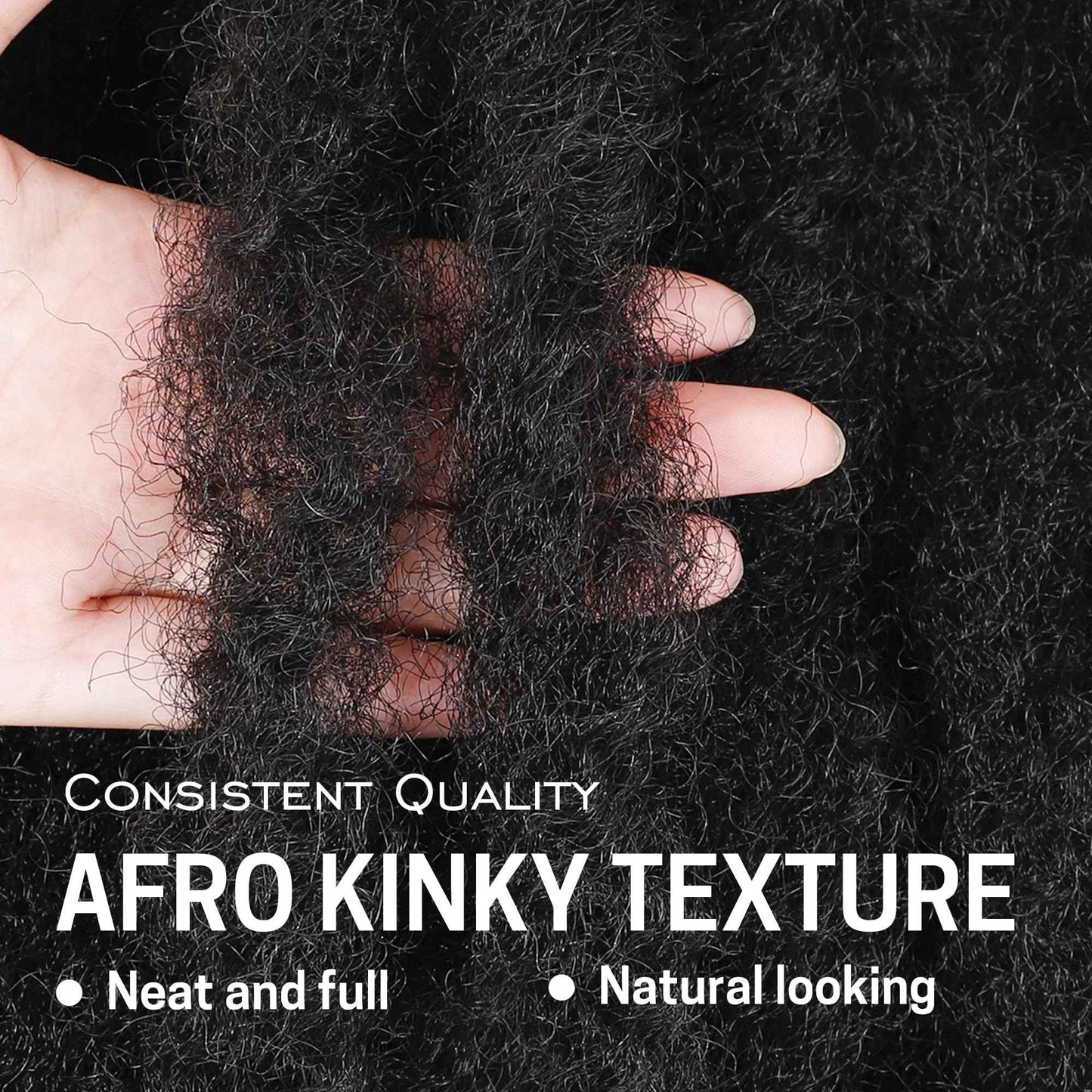 Marley Twist Braiding Hair 8 Packs Marley Twist Hair Twist Hair 30 Inch Afro Kinky Curly Twist Crochet Hair Twist Soft and Natural Hair (1B, 30 inch)