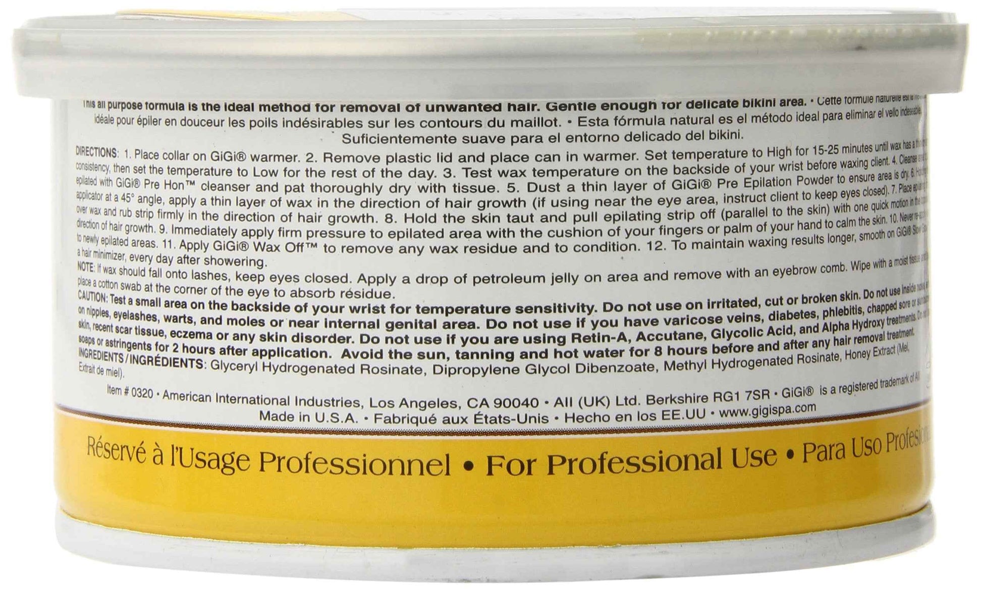 GiGi All Purpose Honee Wax 8 oz (Pack of 2)