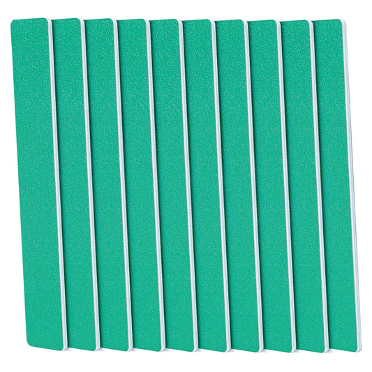 GazePlus Nail File, 10 PCS Emery Boards for Nails 7" Long 100/100 Grit Fingernail Files - Professional Nail Files Washable for Acrylic, Gel, Dip Powder, and Poly Gel Nail