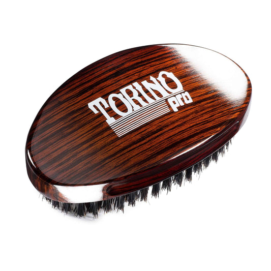 Torino Pro Wave Palm Brush #730 by Brush King - Medium Curve 360 Waves Multi-Purpose Brush