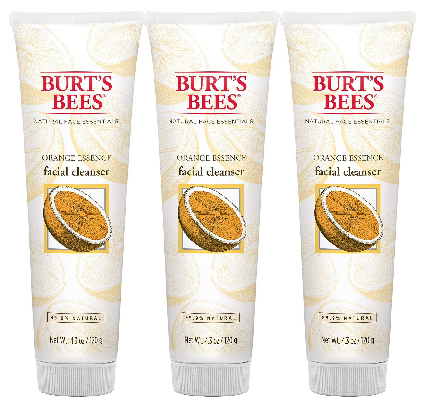 Burt's Bees Orange Essence Facial Cleanser, Sulfate-Free Face Wash, 4.3 Oz (Package May Vary)