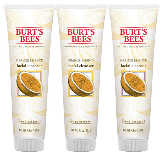 Burt's Bees Orange Essence Facial Cleanser, Sulfate-Free Face Wash, 4.3 Oz (Package May Vary)